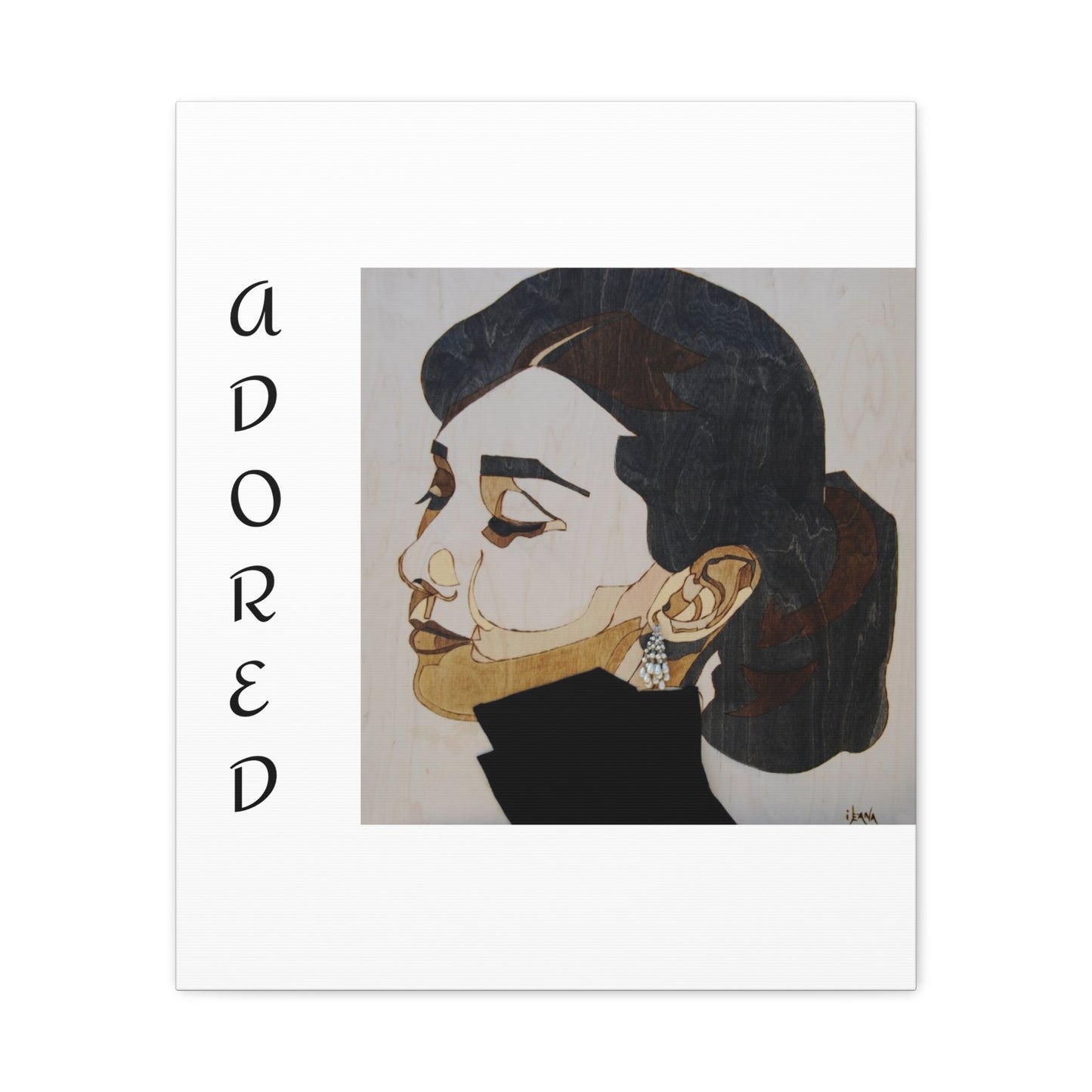 "Adored"Canvas Art – Stylish Portrait of a Woman