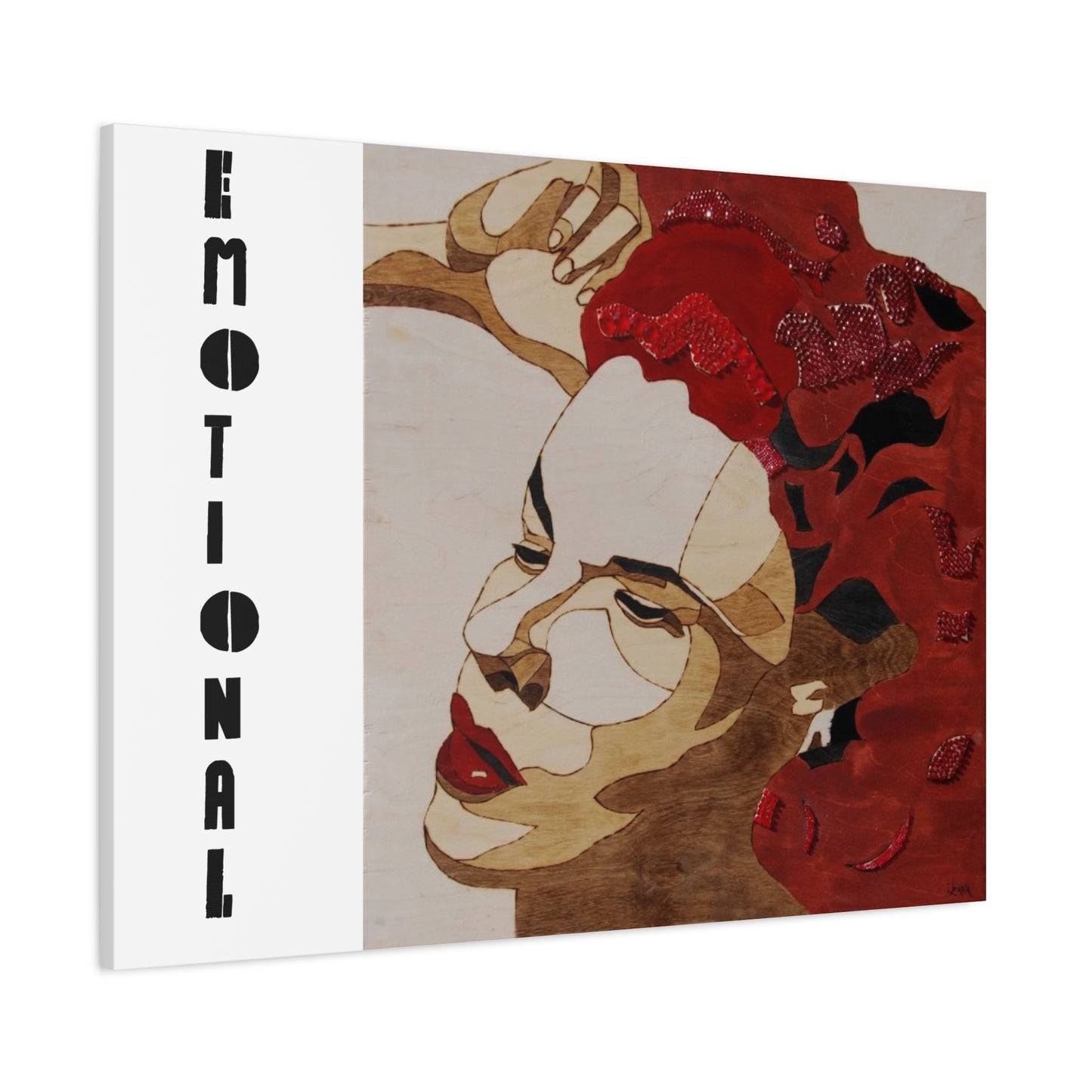"Emotional" Canvas, Stretched, 1.25"