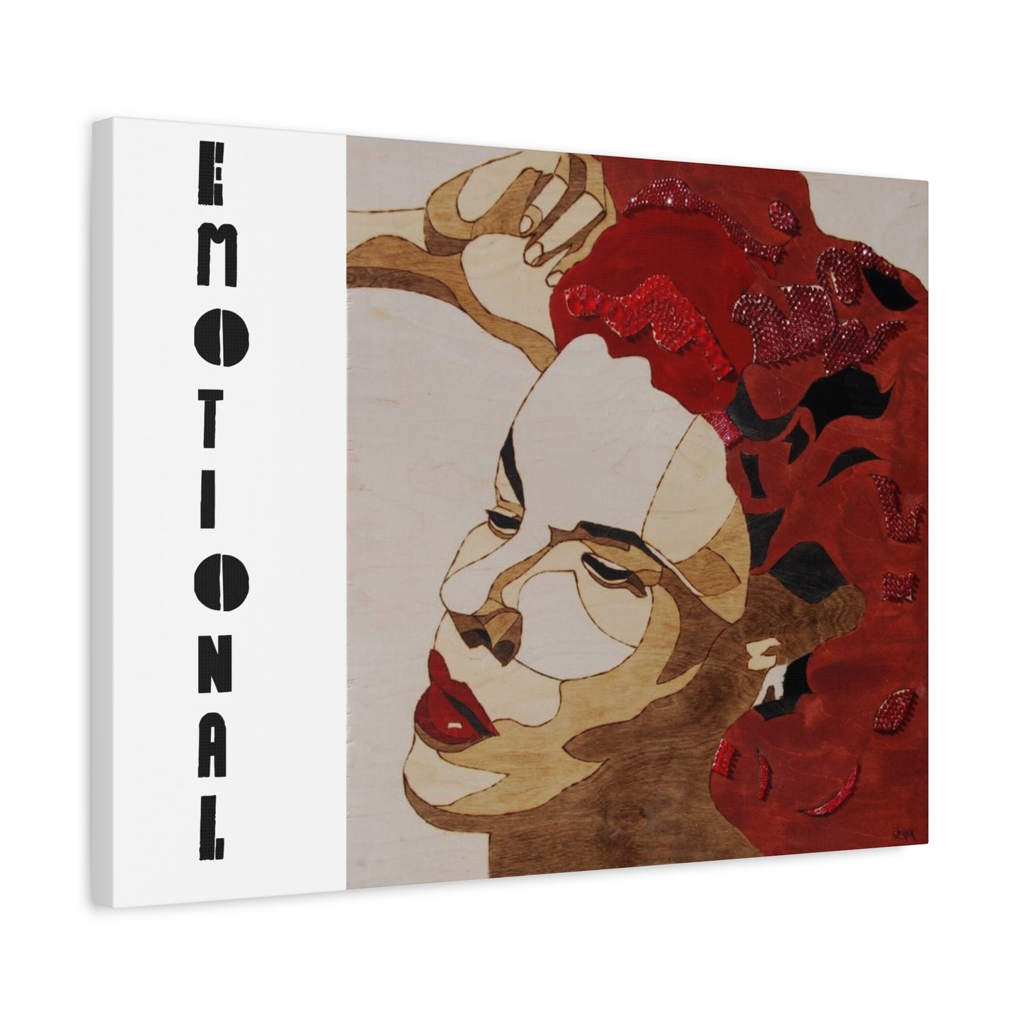"Emotional" Canvas, Stretched, 1.25"
