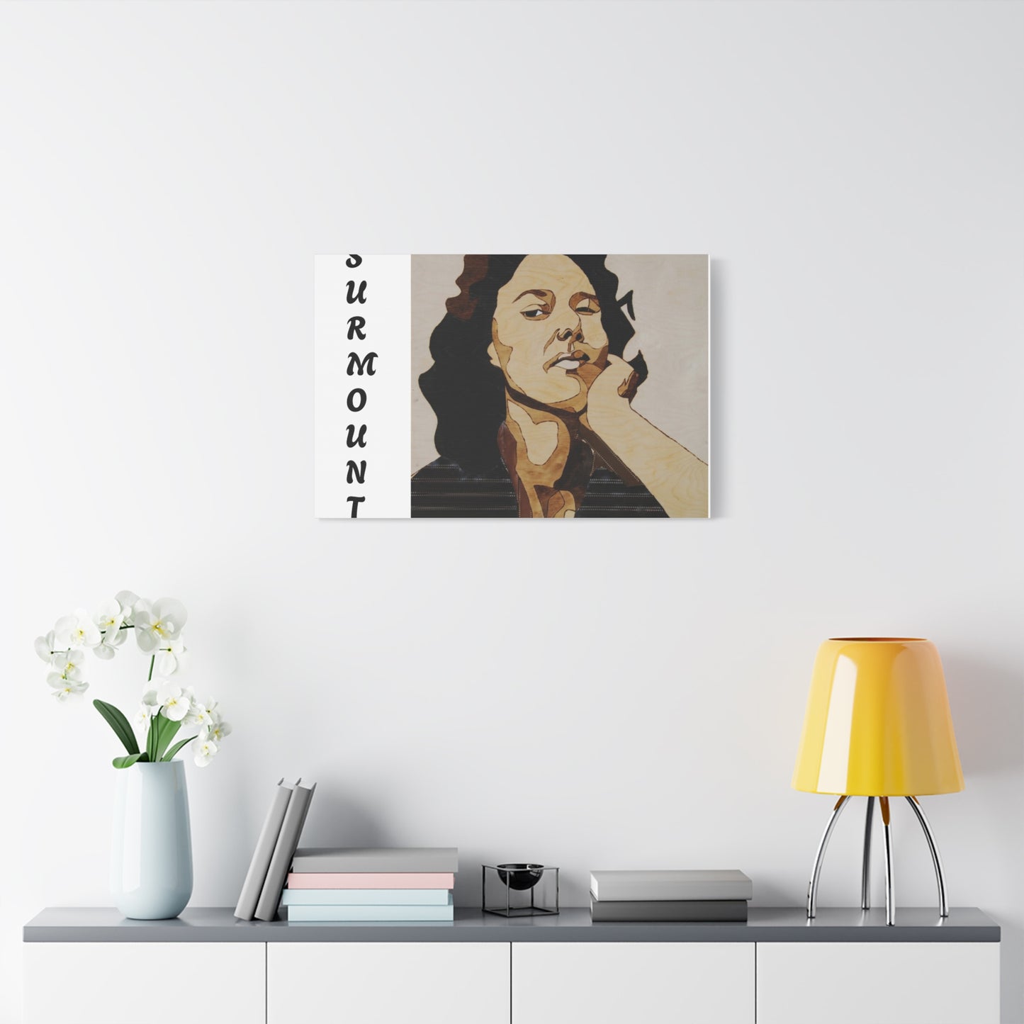 "Surmount", Dorothy Danbridge inspired Contemporary Art Canvas Print - Modern Serene Portrait Decoration
