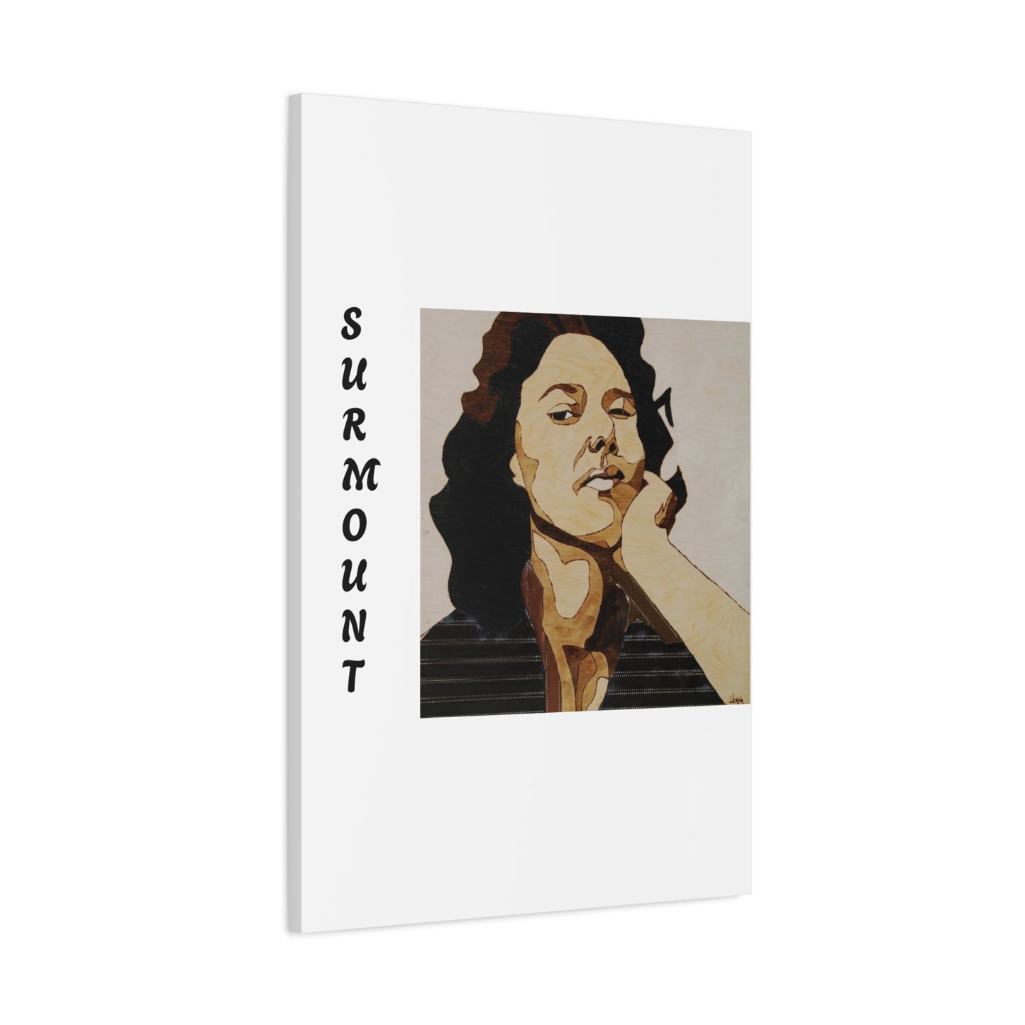 "Surmount", Dorothy Danbridge inspired Contemporary Art Canvas Print - Modern Serene Portrait Decoration