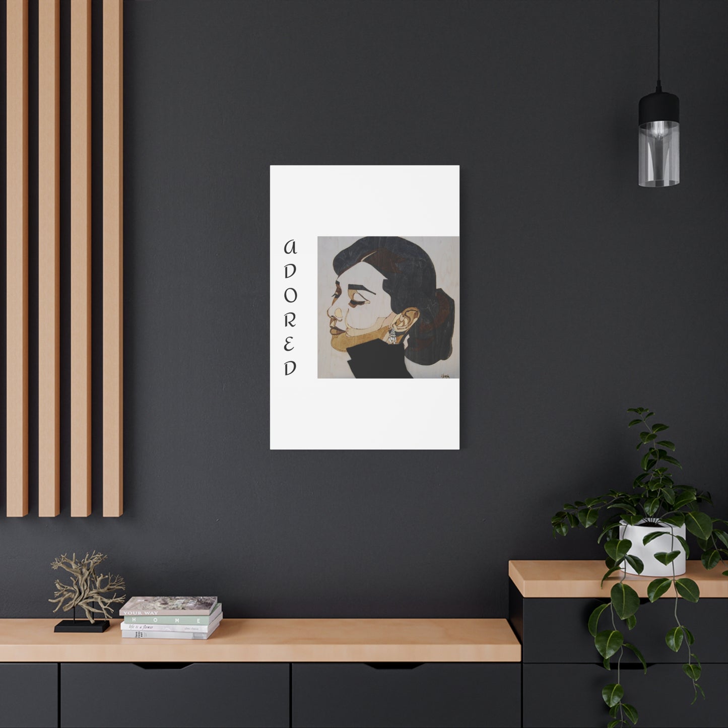 "Adored"Canvas Art – Stylish Portrait of a Woman