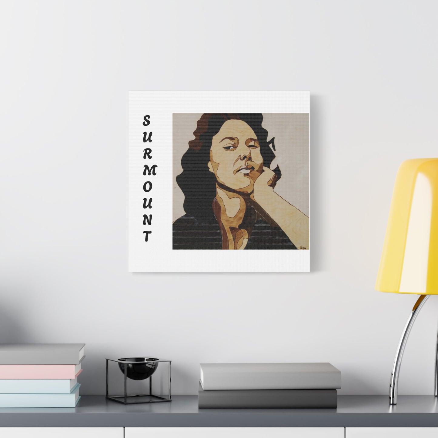 "Surmount", Dorothy Danbridge inspired Contemporary Art Canvas Print - Modern Serene Portrait Decoration