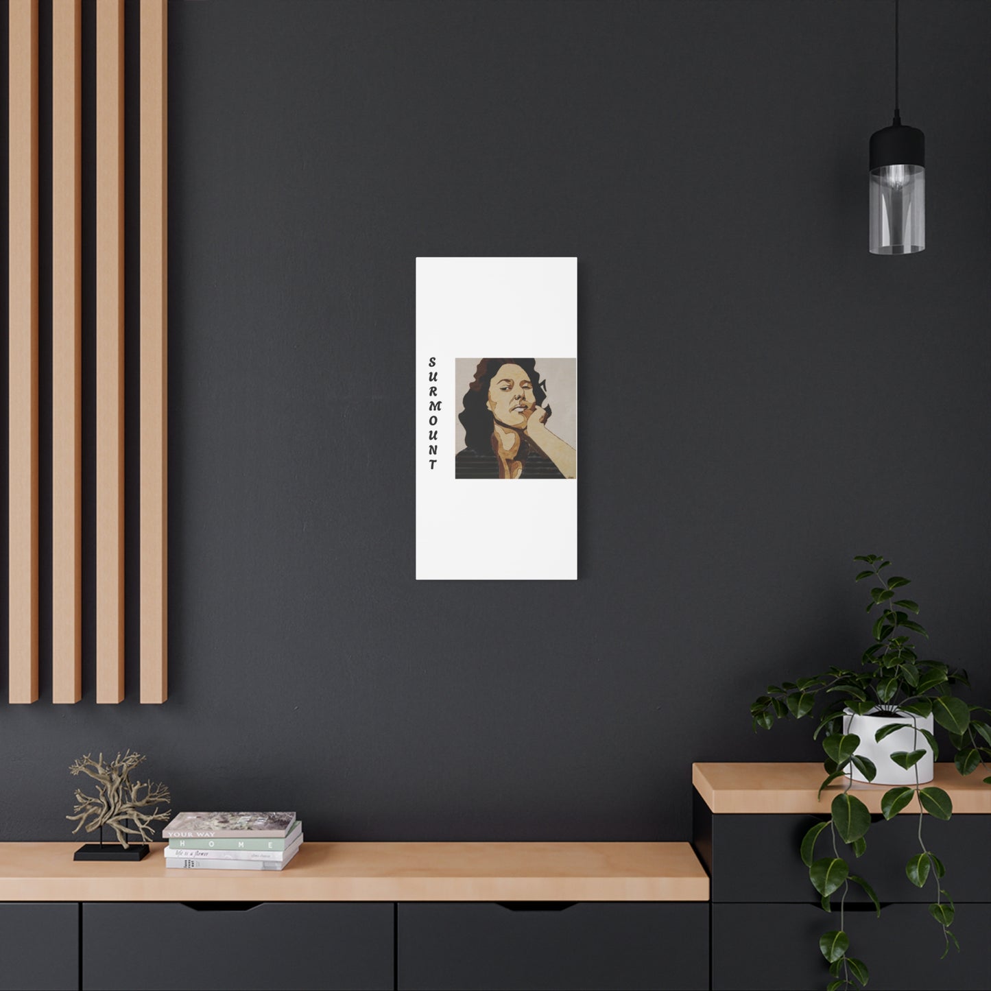 "Surmount", Dorothy Danbridge inspired Contemporary Art Canvas Print - Modern Serene Portrait Decoration