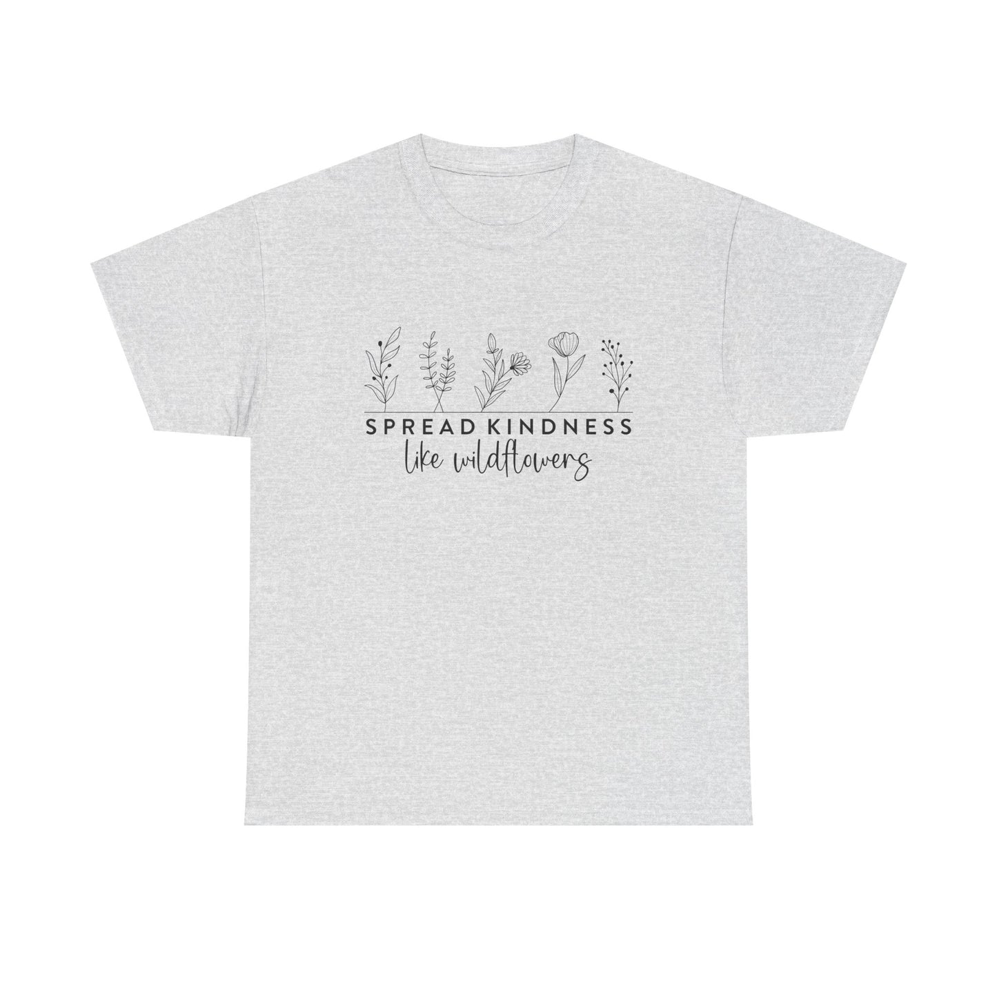 Spread Kindness Unisex Heavy Cotton Tee - Floral Design