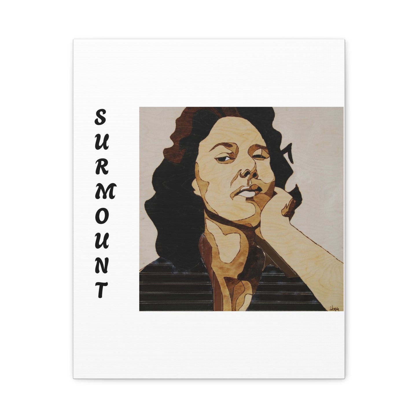 "Surmount", Dorothy Danbridge inspired Contemporary Art Canvas Print - Modern Serene Portrait Decoration