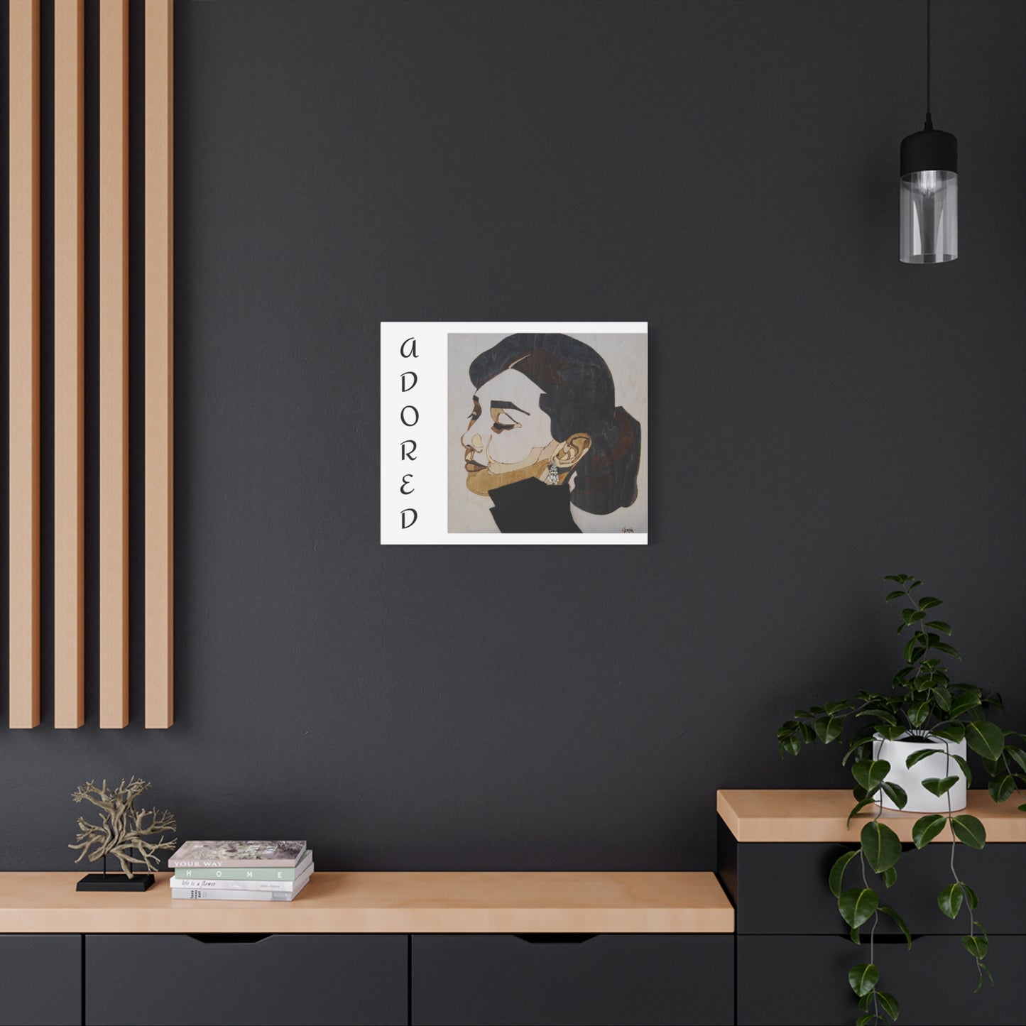 "Adored"Canvas Art – Stylish Portrait of a Woman