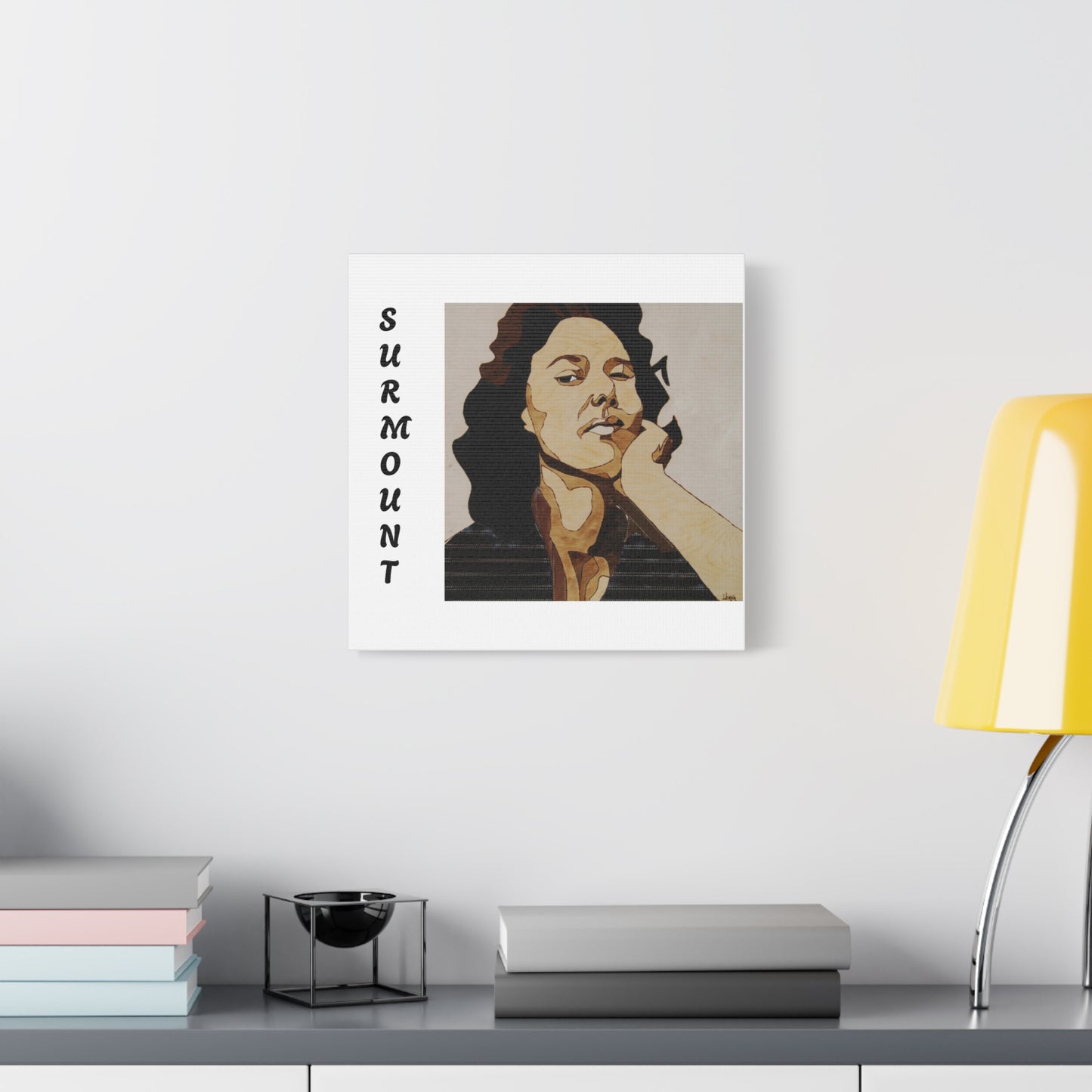 "Surmount", Dorothy Danbridge inspired Contemporary Art Canvas Print - Modern Serene Portrait Decoration