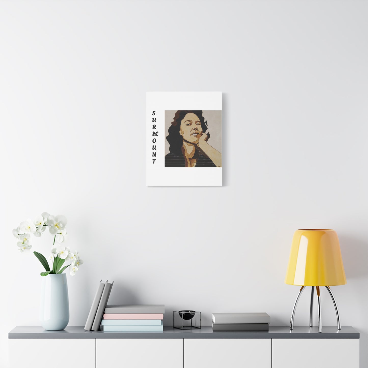 "Surmount", Dorothy Danbridge inspired Contemporary Art Canvas Print - Modern Serene Portrait Decoration