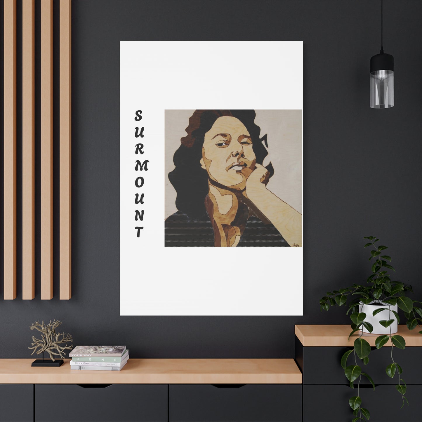 "Surmount", Dorothy Danbridge inspired Contemporary Art Canvas Print - Modern Serene Portrait Decoration