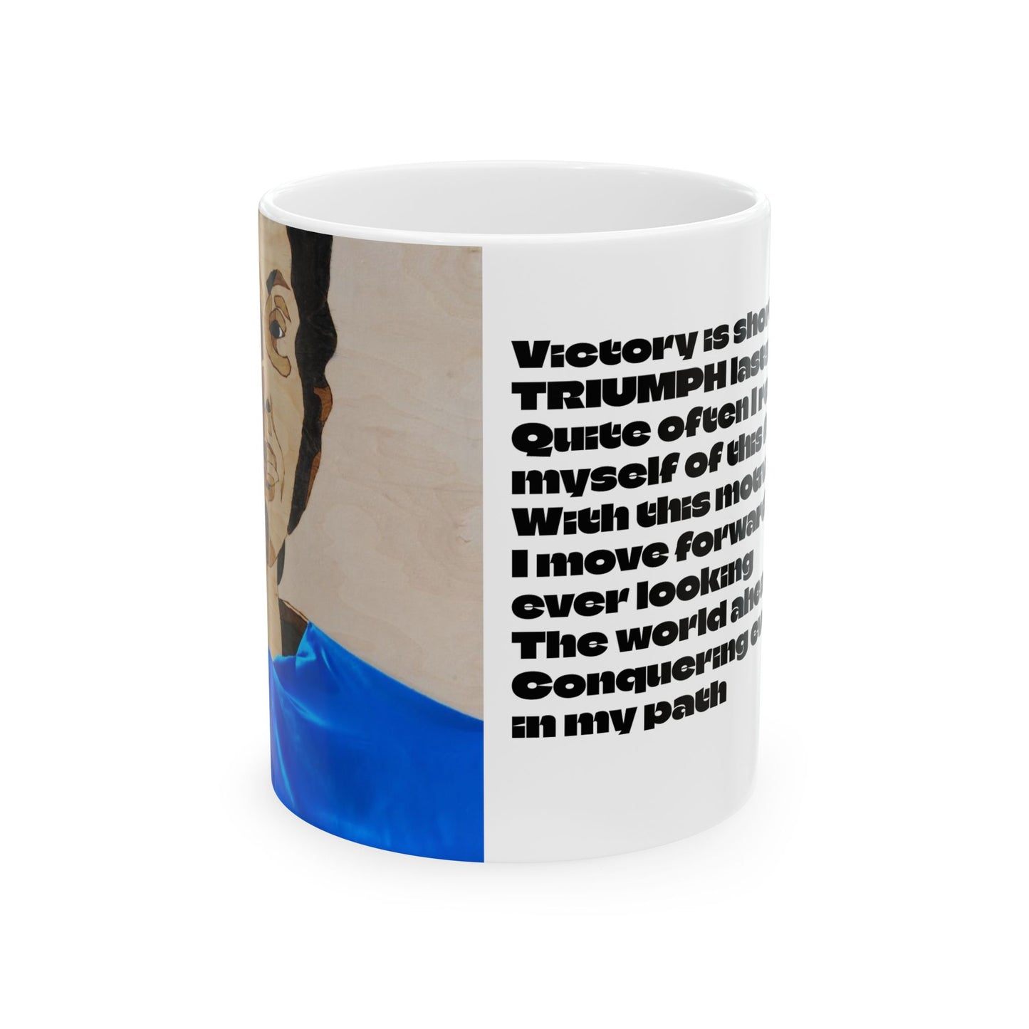 "Triumph", Coretta Scott King, Loved & Self-Discovery Quote, Inspirational Ceramic Mug