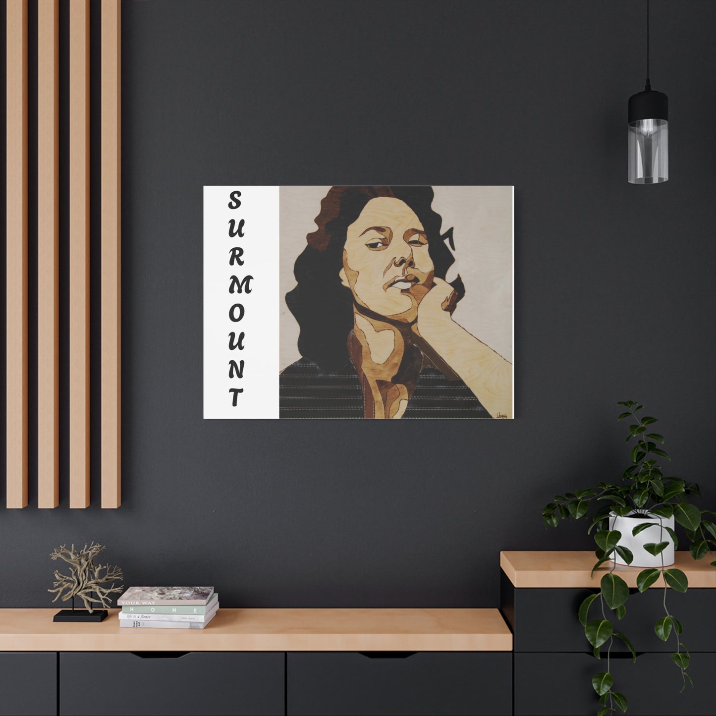 "Surmount", Dorothy Danbridge inspired Contemporary Art Canvas Print - Modern Serene Portrait Decoration