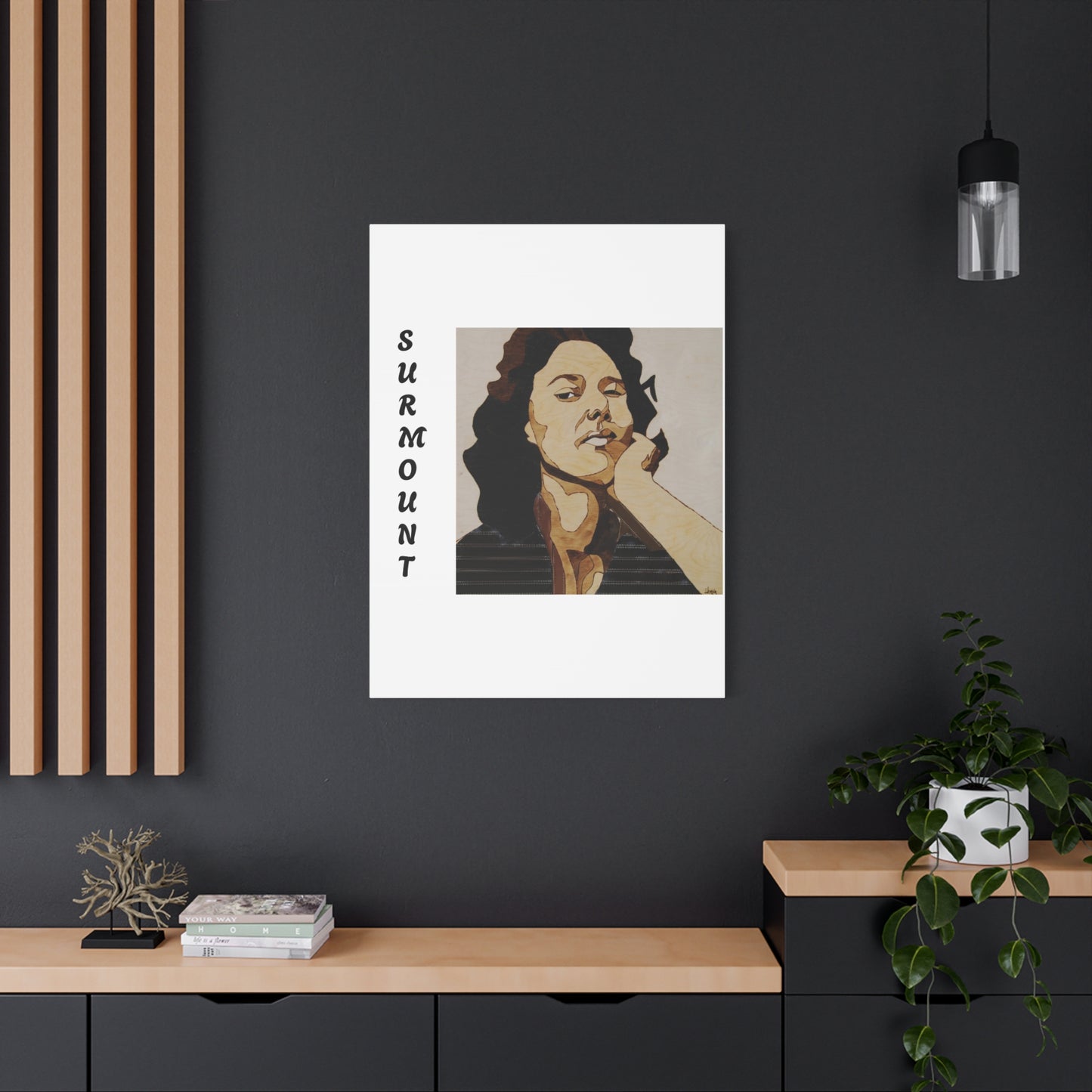 "Surmount", Dorothy Danbridge inspired Contemporary Art Canvas Print - Modern Serene Portrait Decoration