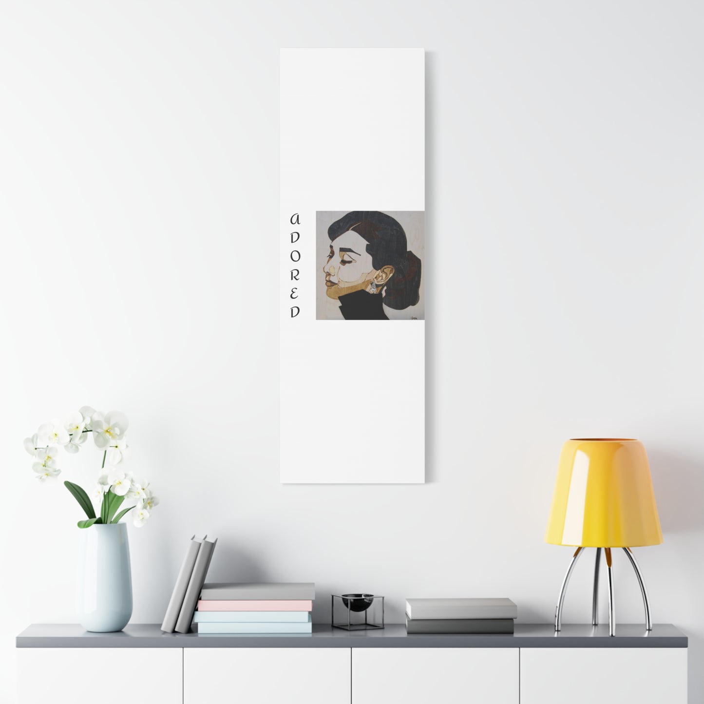 "Adored"Canvas Art – Stylish Portrait of a Woman