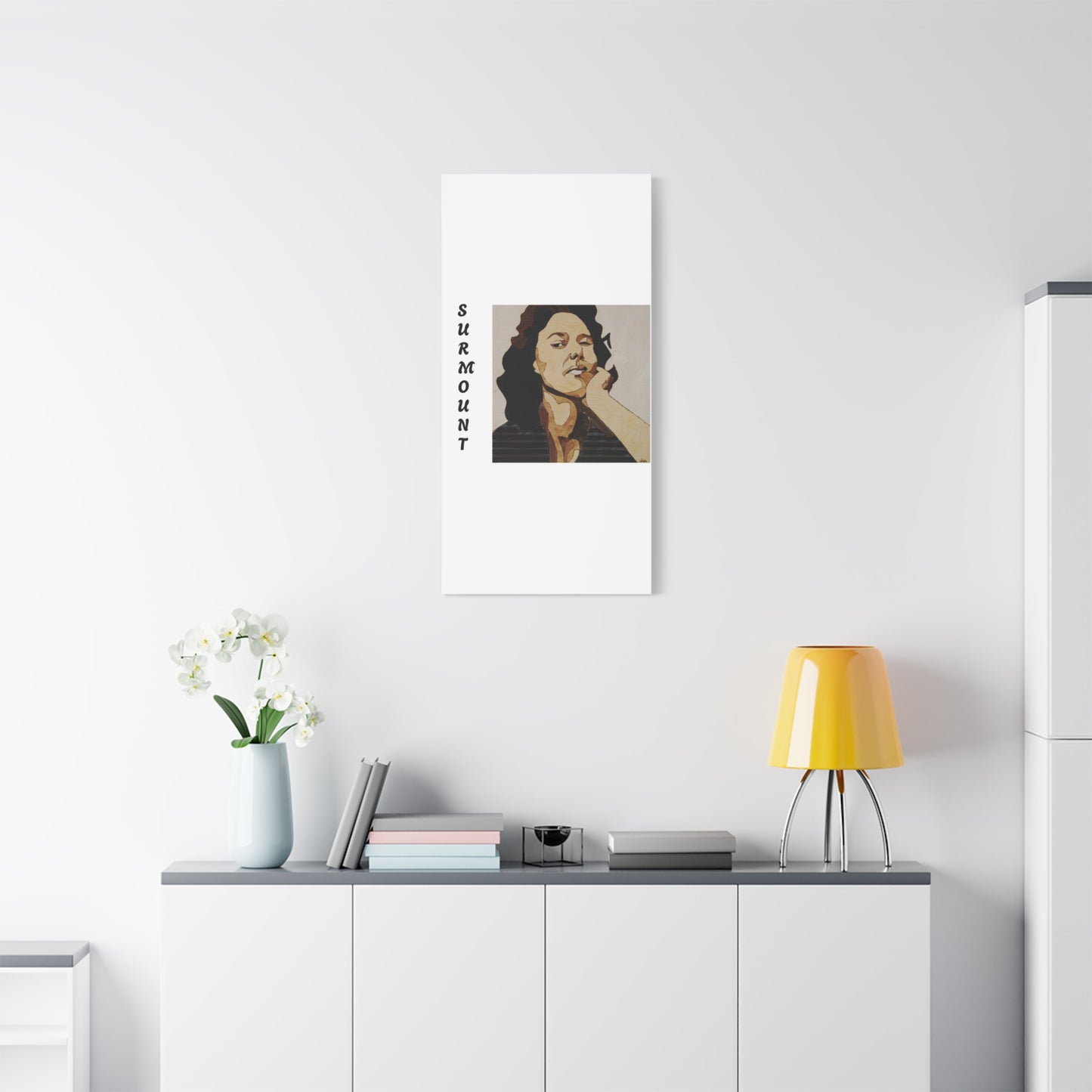 "Surmount", Dorothy Danbridge inspired Contemporary Art Canvas Print - Modern Serene Portrait Decoration