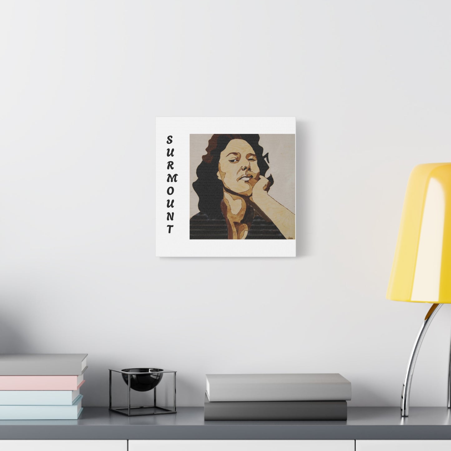 "Surmount", Dorothy Danbridge inspired Contemporary Art Canvas Print - Modern Serene Portrait Decoration
