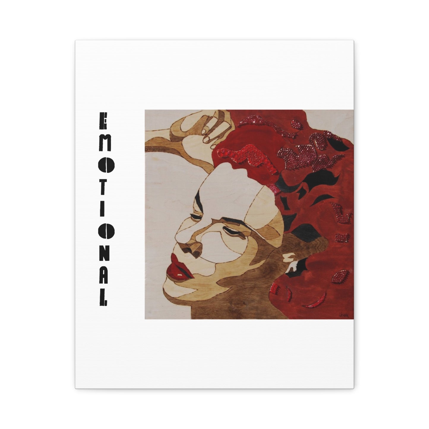 "Emotional" Canvas, Stretched, 1.25"