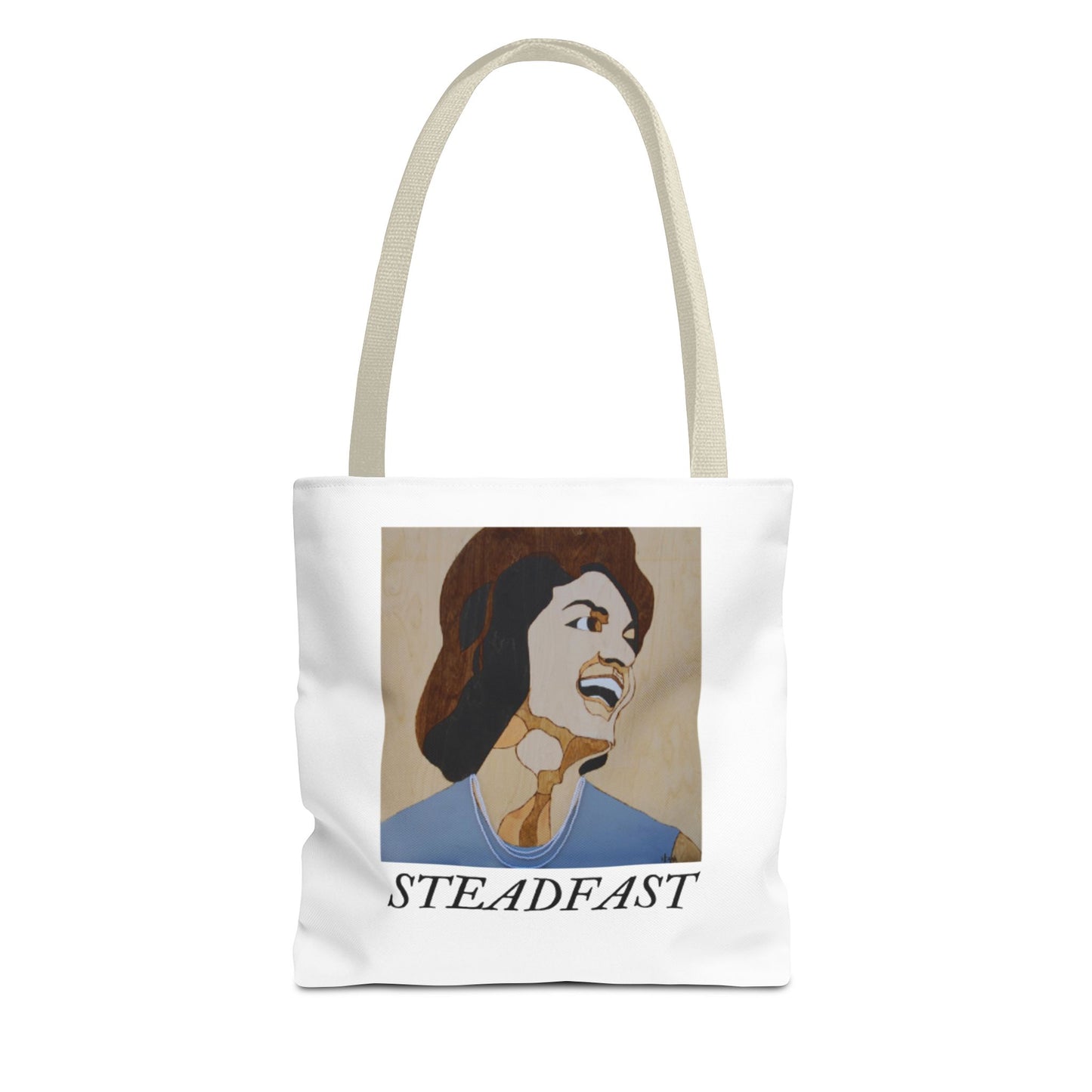 Inspirational Tote Bag - "Steadfast" Design, Motivational Gift for Women, Everyday Carry, Eco-Friendly Shopping, Gym Bag
