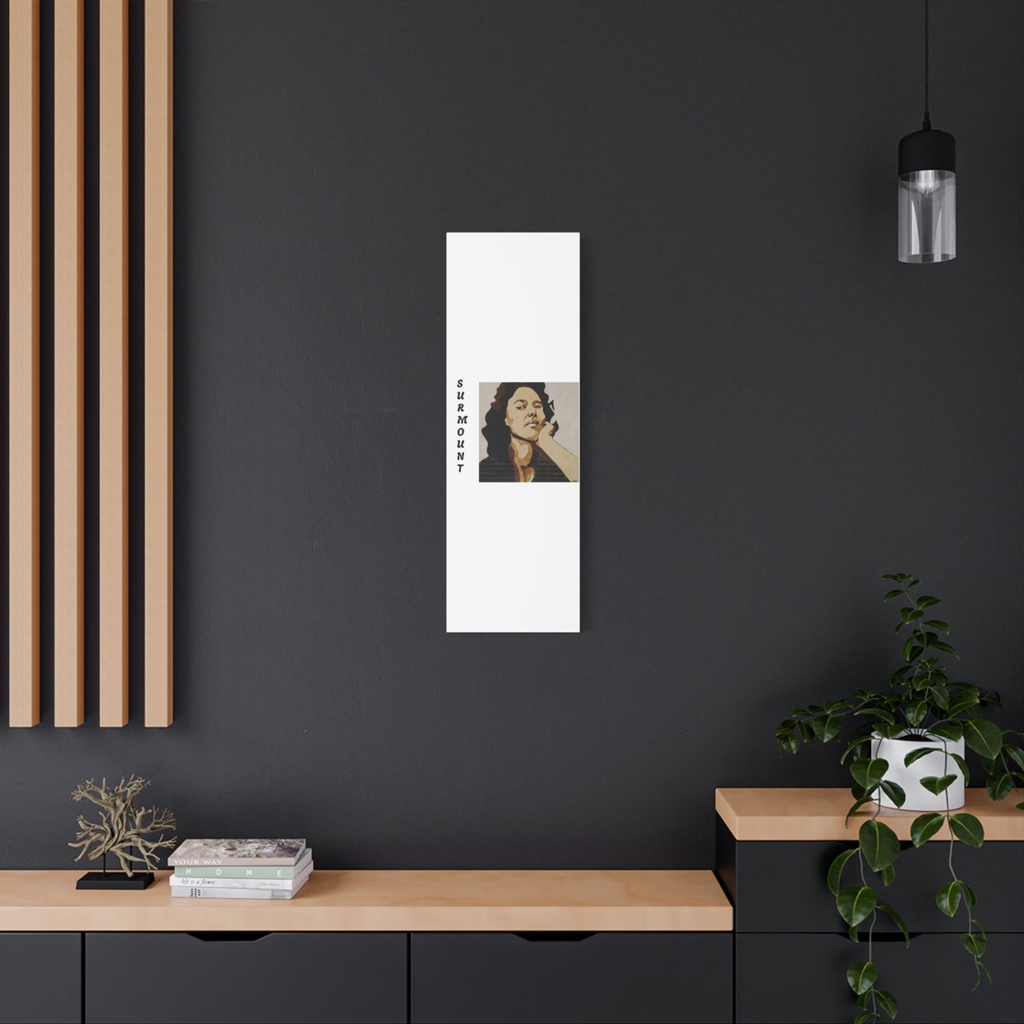 "Surmount", Dorothy Danbridge inspired Contemporary Art Canvas Print - Modern Serene Portrait Decoration