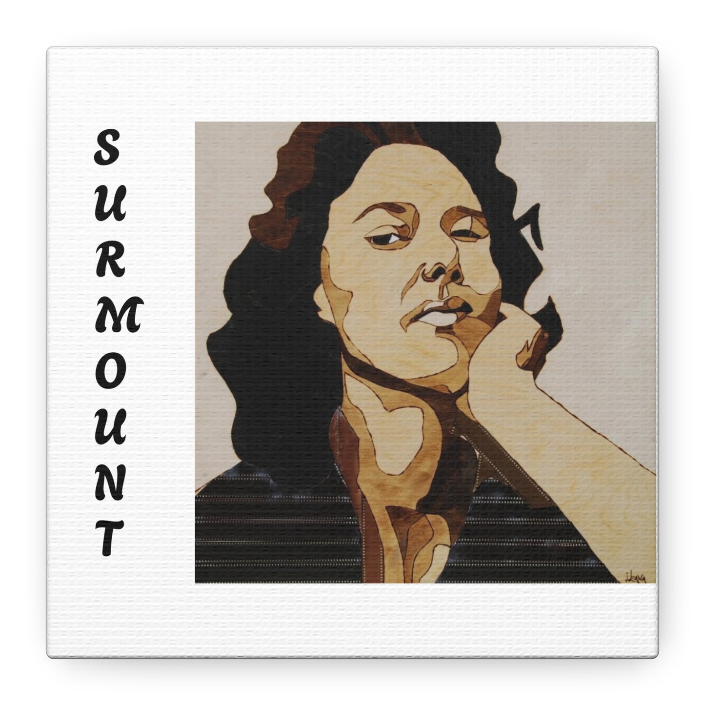 "Surmount", Dorothy Danbridge inspired Contemporary Art Canvas Print - Modern Serene Portrait Decoration