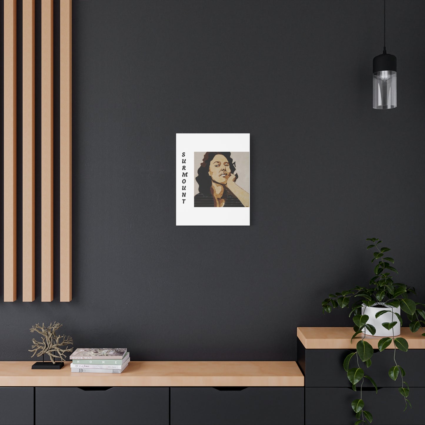 "Surmount", Dorothy Danbridge inspired Contemporary Art Canvas Print - Modern Serene Portrait Decoration
