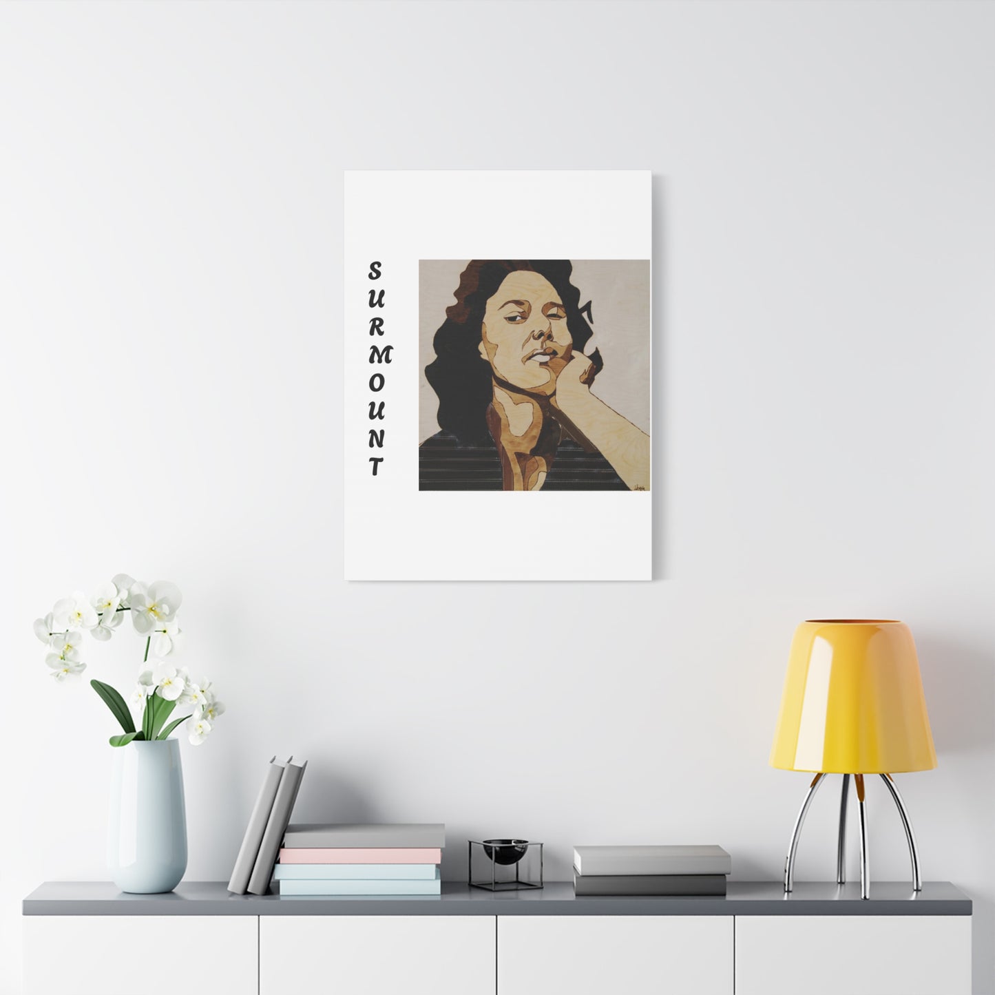 "Surmount", Dorothy Danbridge inspired Contemporary Art Canvas Print - Modern Serene Portrait Decoration