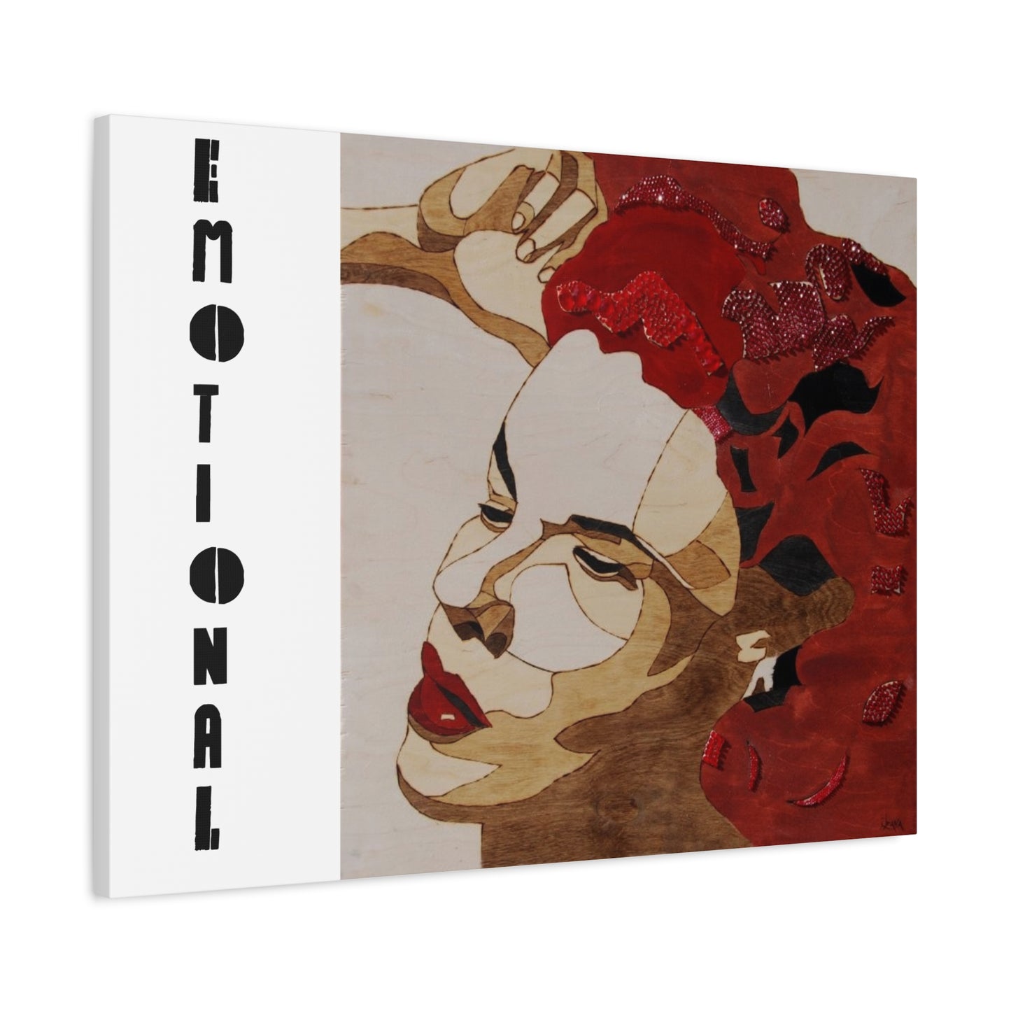 "Emotional" Canvas, Stretched, 1.25"
