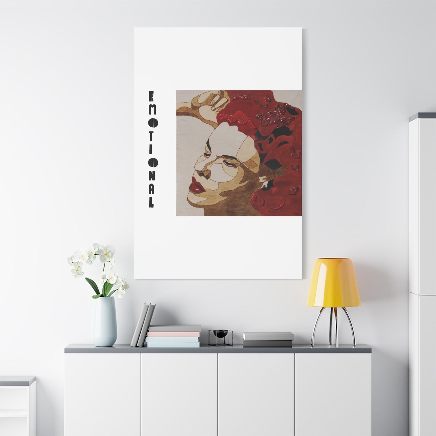 "Emotional" Canvas, Stretched, 1.25"