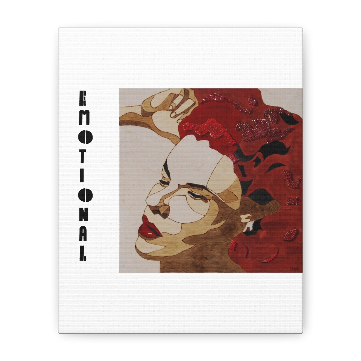 "Emotional" Canvas, Stretched, 1.25"