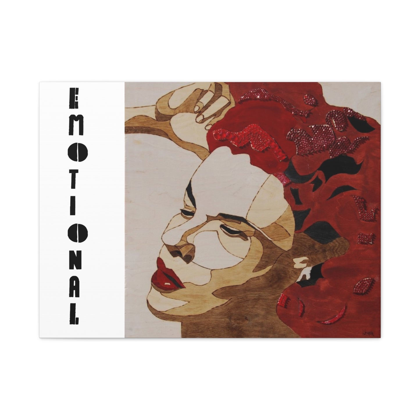 "Emotional" Canvas, Stretched, 1.25"