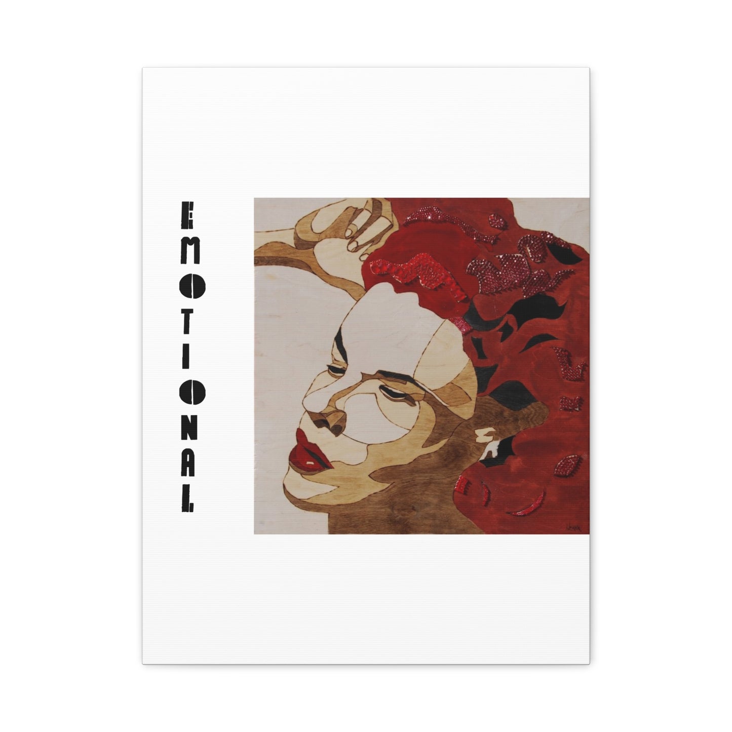 "Emotional" Canvas, Stretched, 1.25"