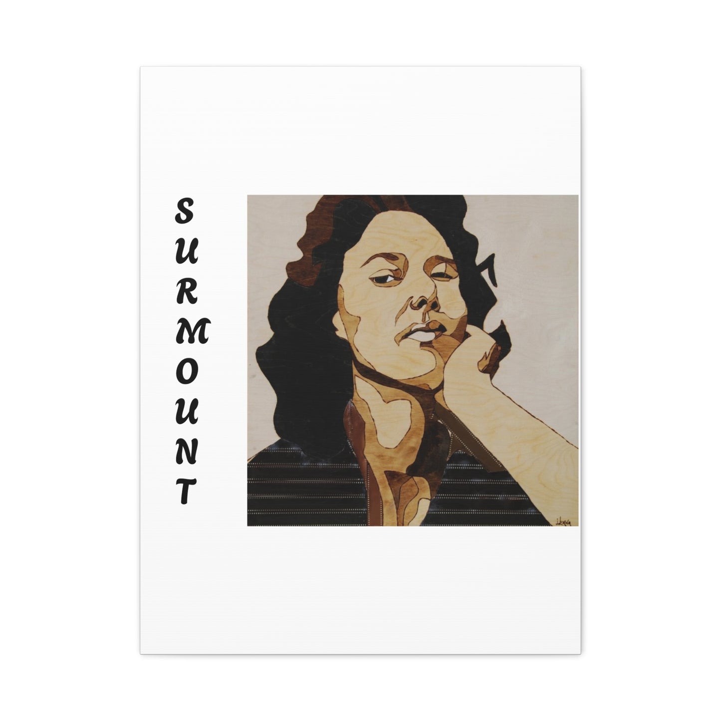 "Surmount", Dorothy Danbridge inspired Contemporary Art Canvas Print - Modern Serene Portrait Decoration