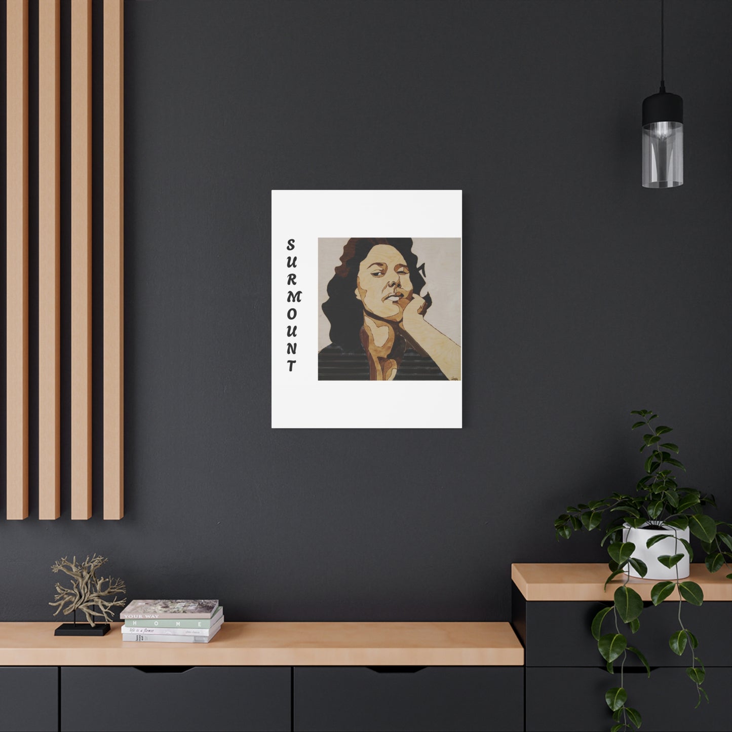 "Surmount", Dorothy Danbridge inspired Contemporary Art Canvas Print - Modern Serene Portrait Decoration