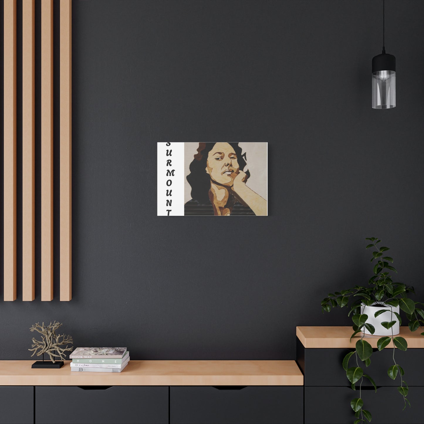 "Surmount", Dorothy Danbridge inspired Contemporary Art Canvas Print - Modern Serene Portrait Decoration