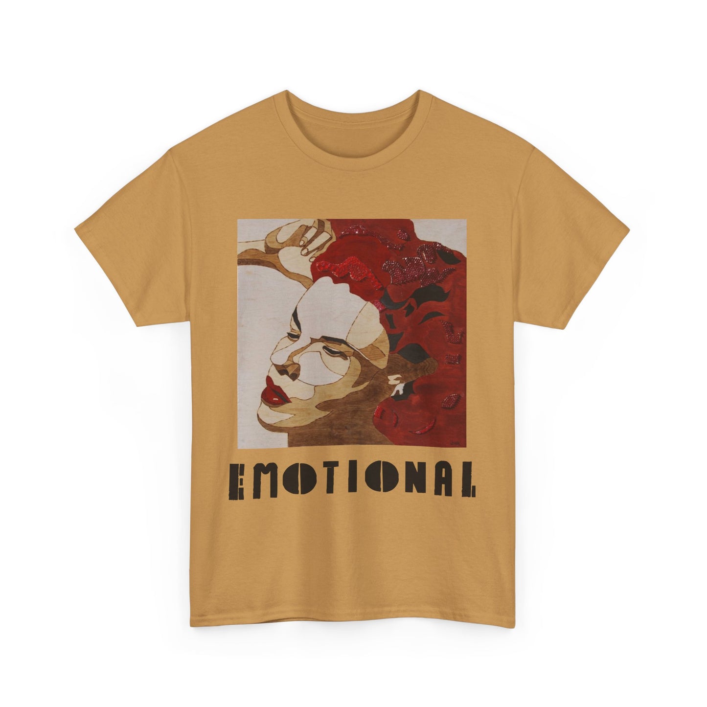 Emotional Art Unisex Heavy Cotton Tee | Aesthetic Shirt, Soft Graphic Tee, Casual Wear, Gift for Art Lovers, Unique Expression