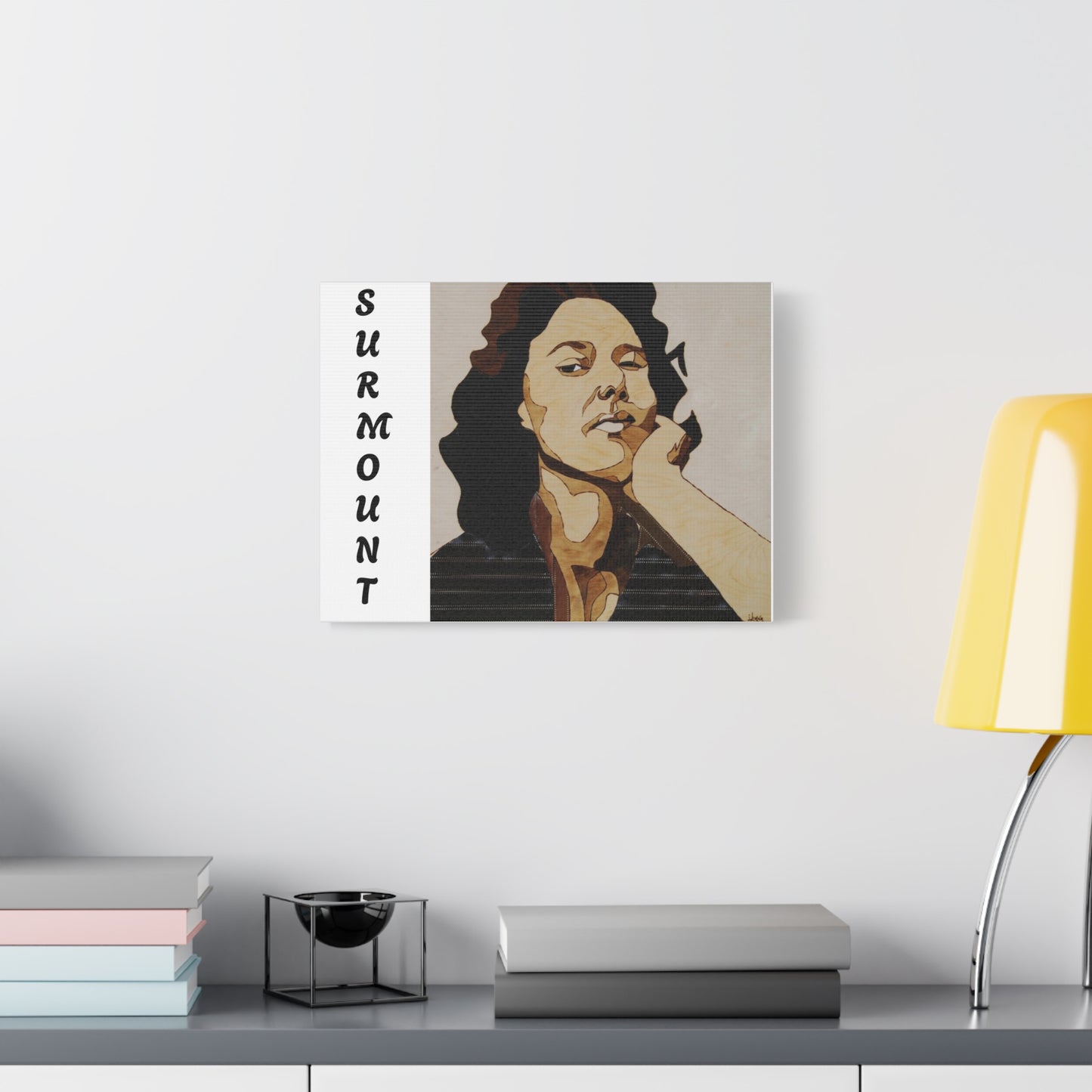 "Surmount", Dorothy Danbridge inspired Contemporary Art Canvas Print - Modern Serene Portrait Decoration