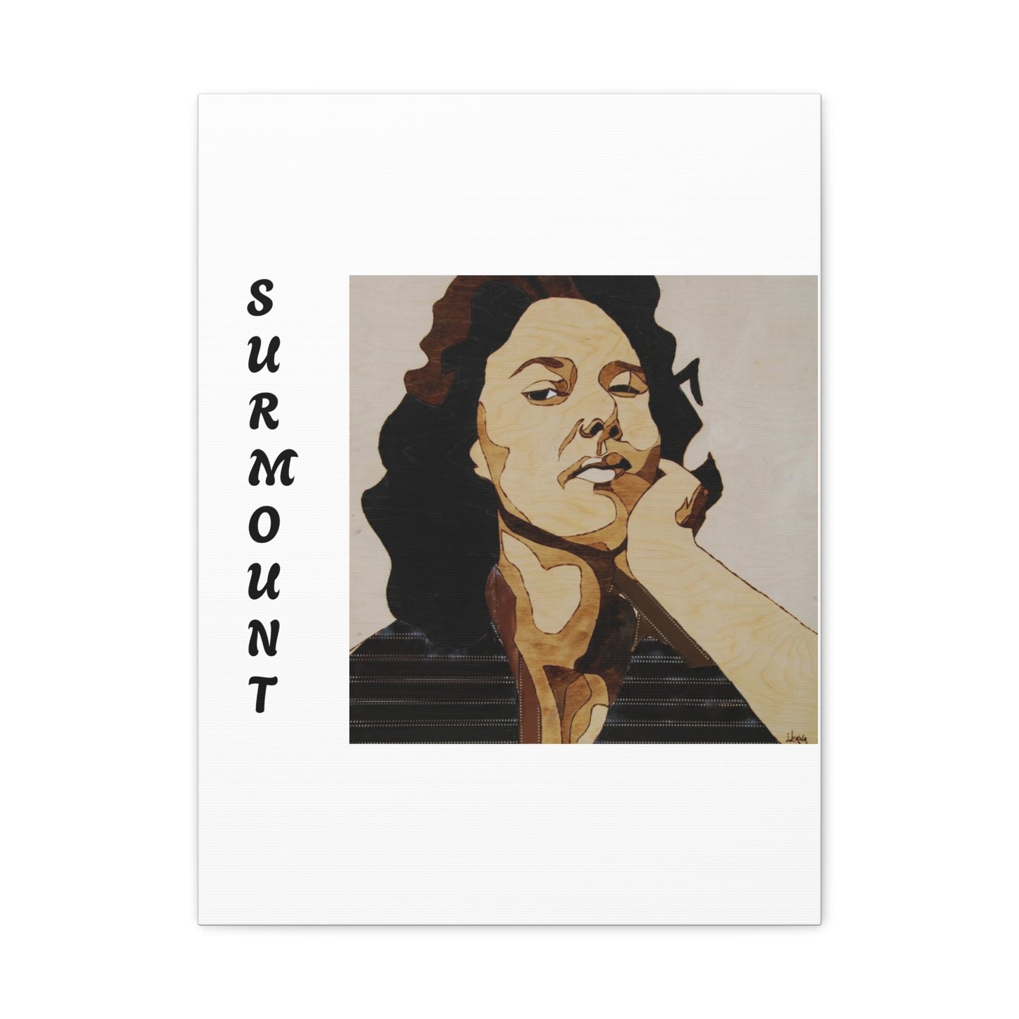 "Surmount", Dorothy Danbridge inspired Contemporary Art Canvas Print - Modern Serene Portrait Decoration