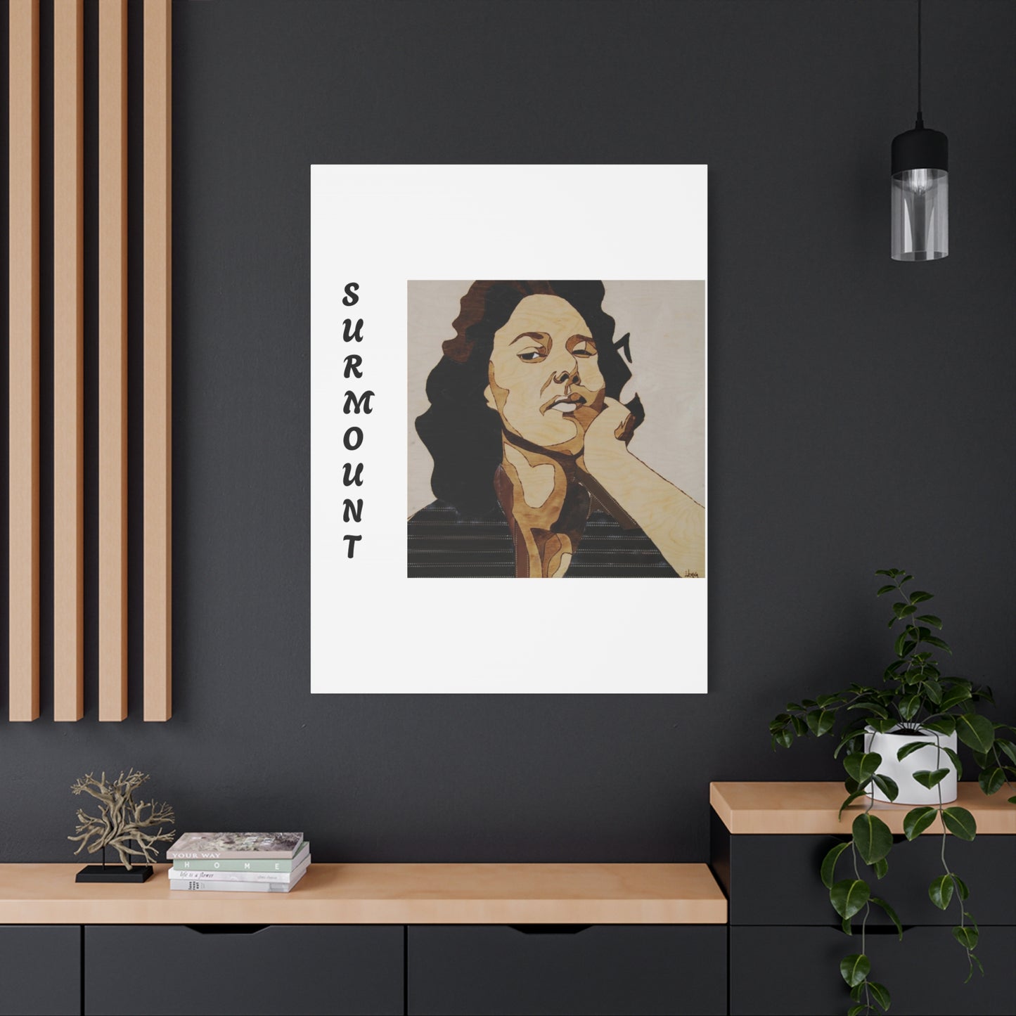 "Surmount", Dorothy Danbridge inspired Contemporary Art Canvas Print - Modern Serene Portrait Decoration