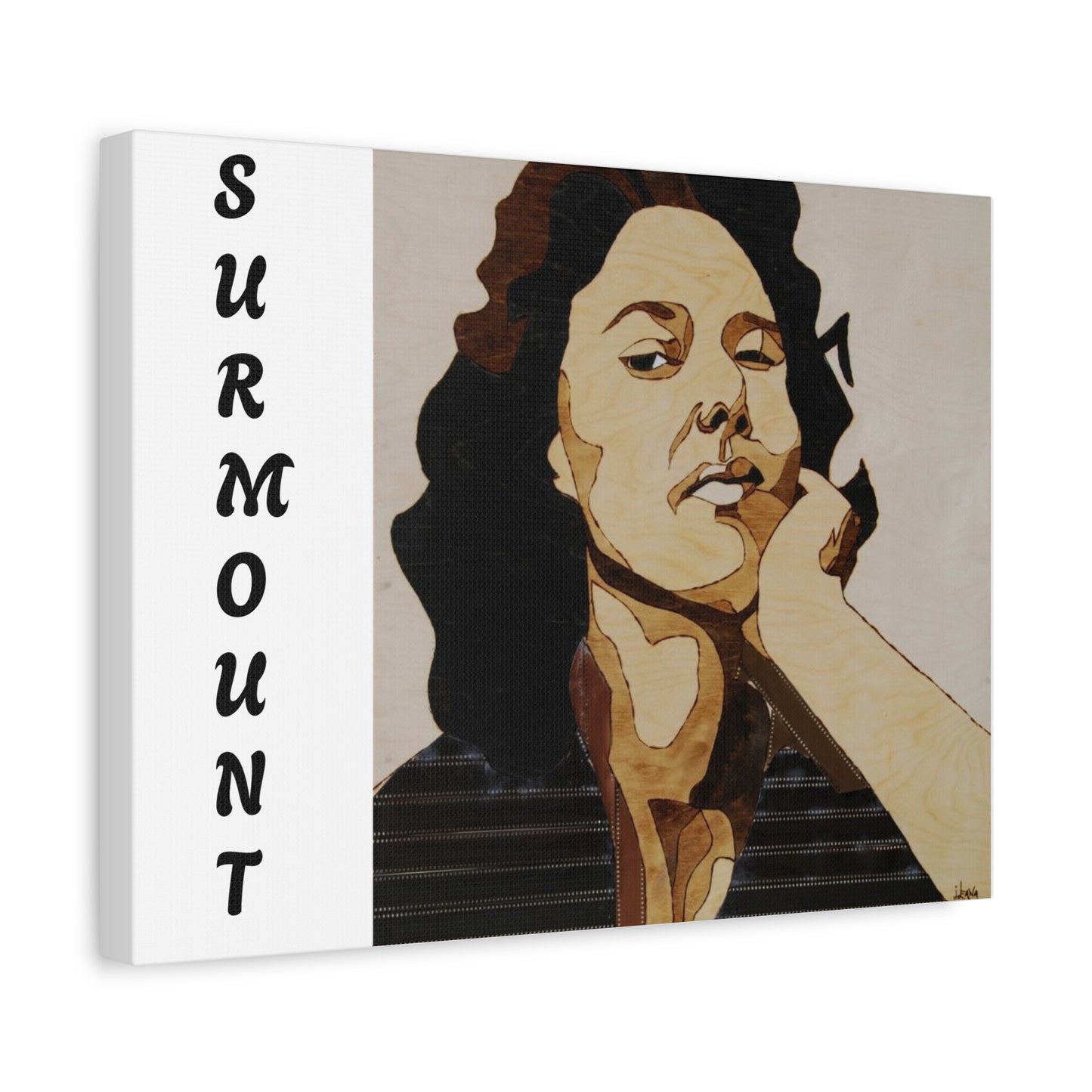 "Surmount", Dorothy Danbridge inspired Contemporary Art Canvas Print - Modern Serene Portrait Decoration