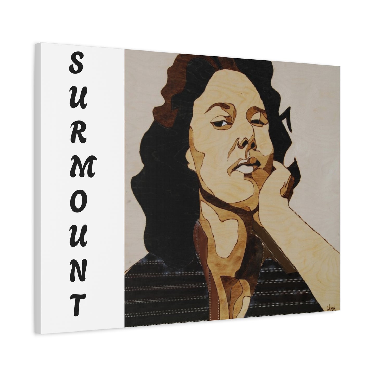 "Surmount", Dorothy Danbridge inspired Contemporary Art Canvas Print - Modern Serene Portrait Decoration