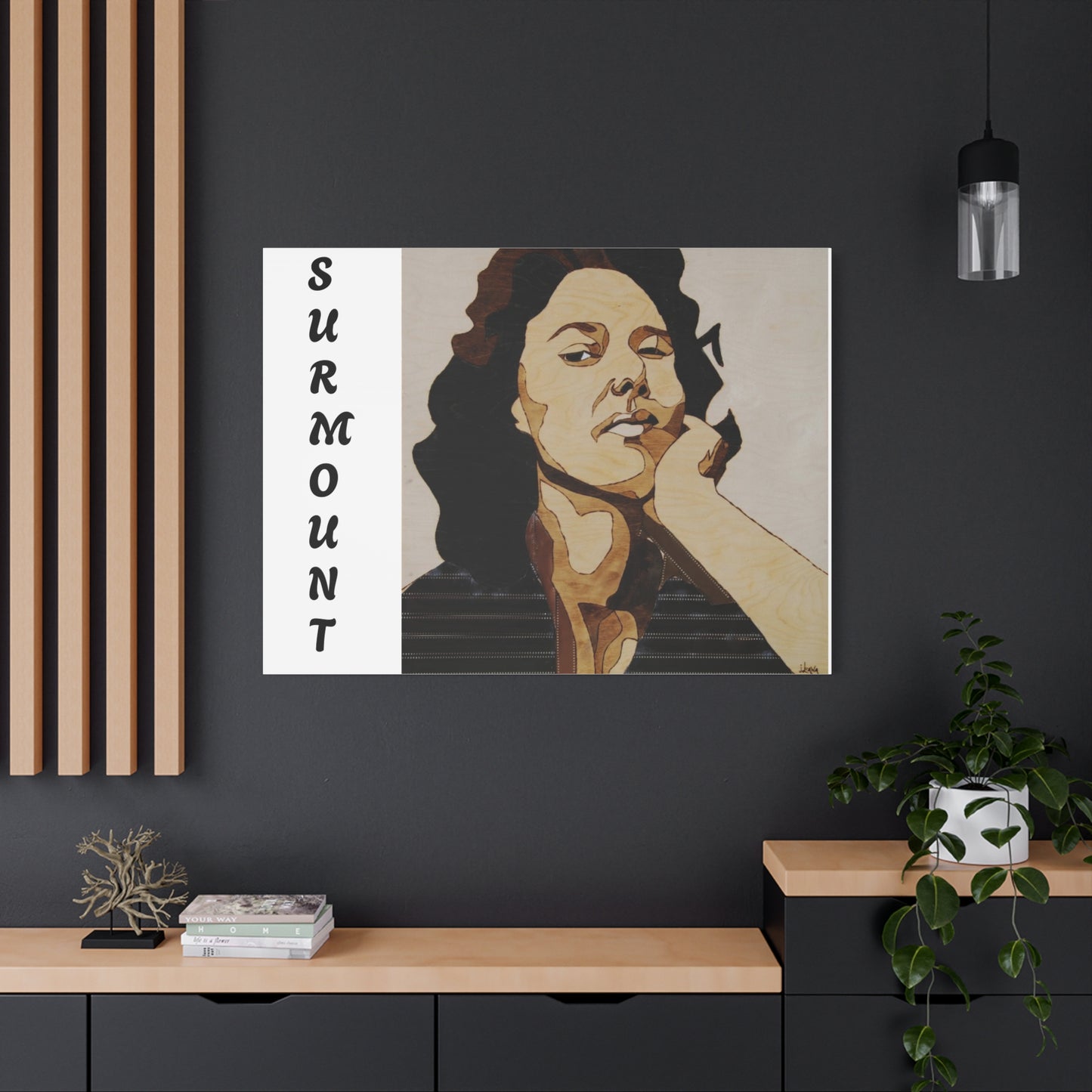 "Surmount", Dorothy Danbridge inspired Contemporary Art Canvas Print - Modern Serene Portrait Decoration