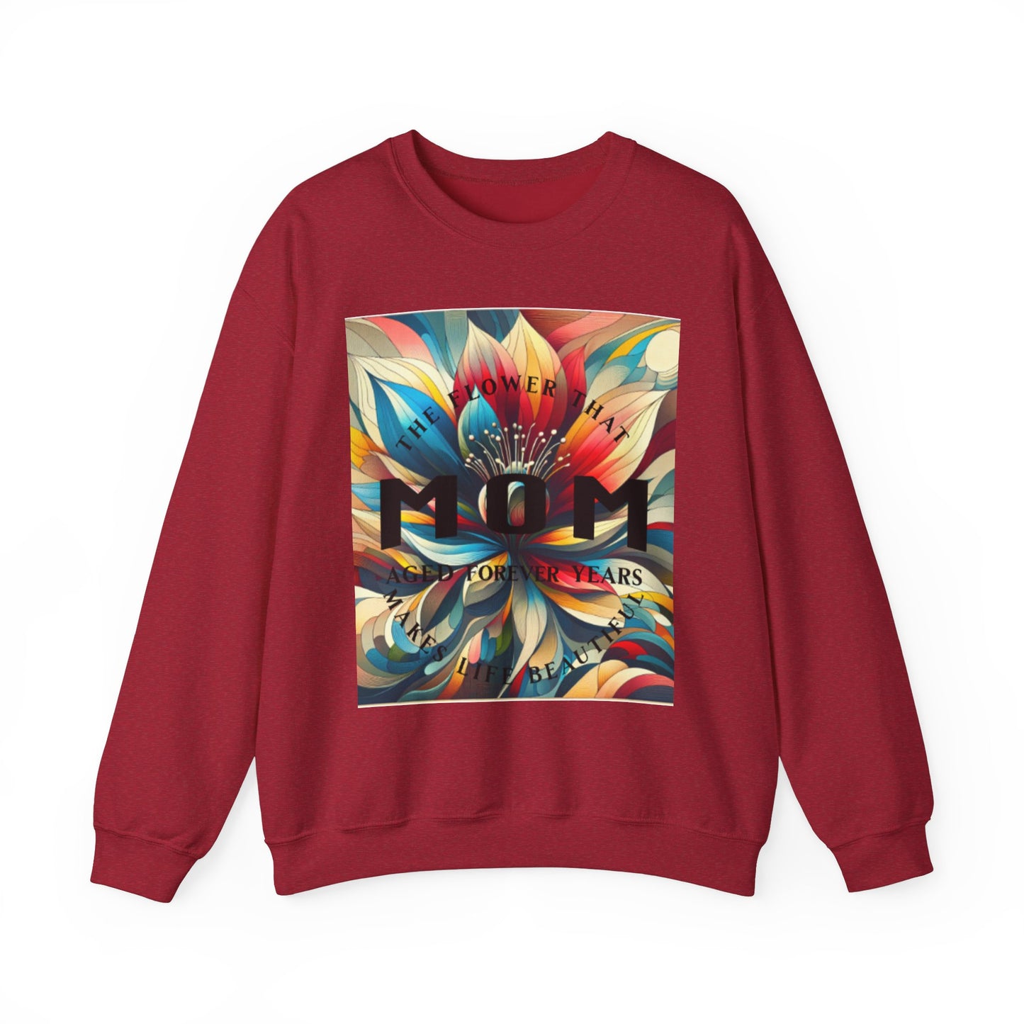 "The Flower" Mom Crewneck Sweatshirt - Perfect Gift for Mother's Day