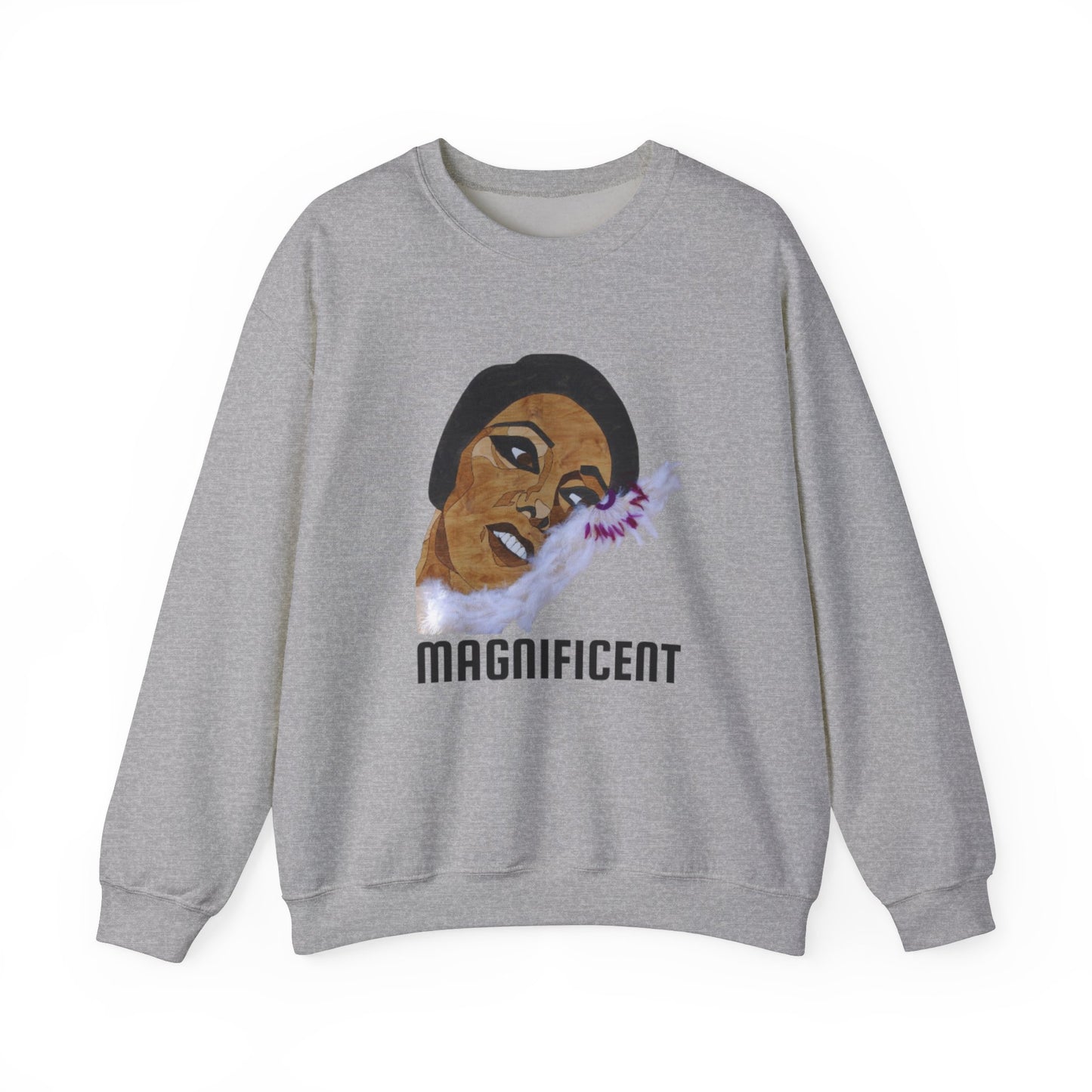Magnificent Art Crewneck Sweatshirt, Cozy Unisex Sweatshirt, Inspirational Gift Sweatshirt, Unique Vintage Style, Everyday Casual Wear