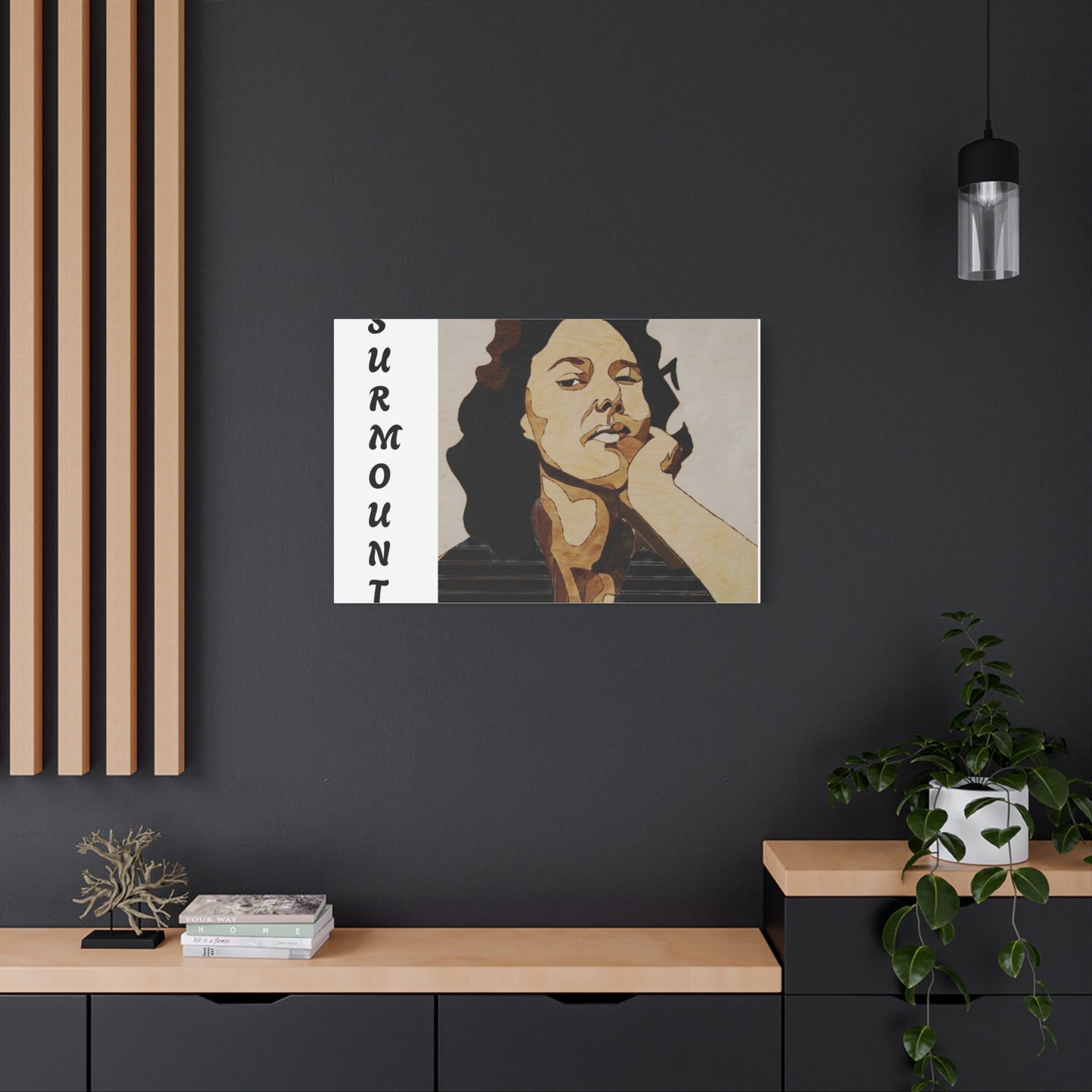 "Surmount", Dorothy Danbridge inspired Contemporary Art Canvas Print - Modern Serene Portrait Decoration
