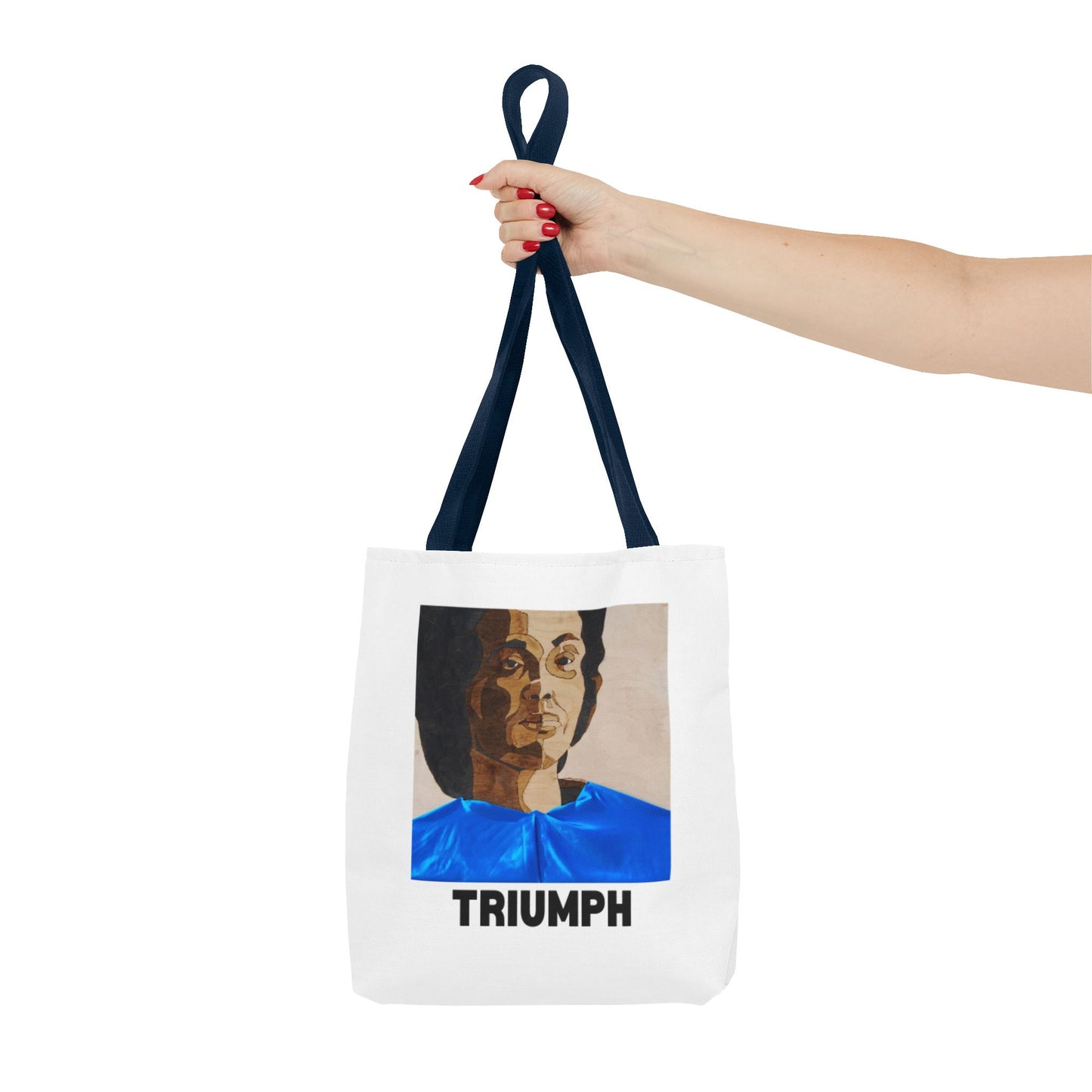 Triumph Tote Bag for Inspiration And Empowerment, Motivational Gift for Students, Eco-Friendly Shopping Bag, Artistic Statement
