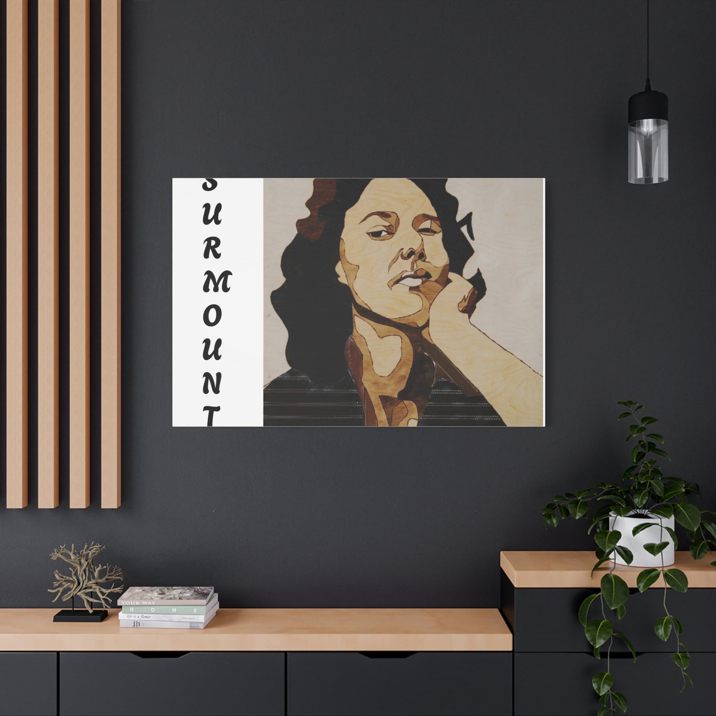 "Surmount", Dorothy Danbridge inspired Contemporary Art Canvas Print - Modern Serene Portrait Decoration