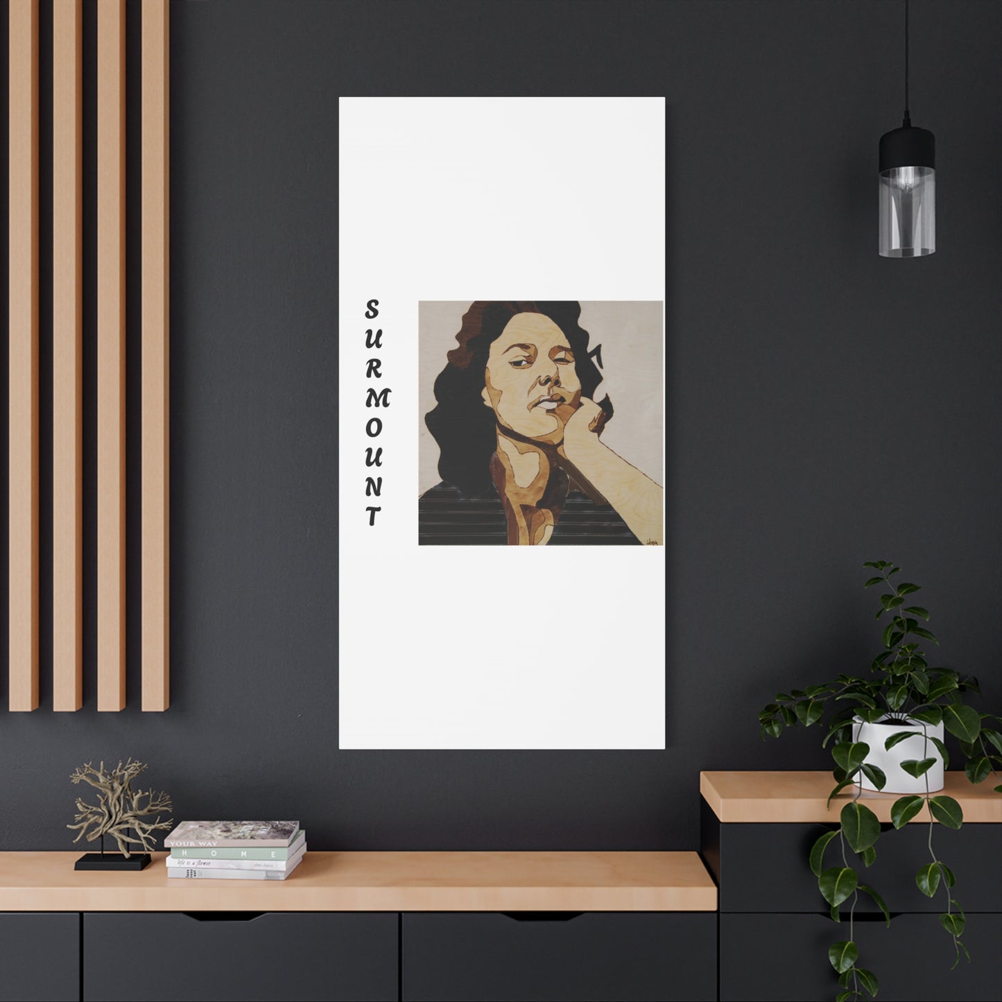 "Surmount", Dorothy Danbridge inspired Contemporary Art Canvas Print - Modern Serene Portrait Decoration