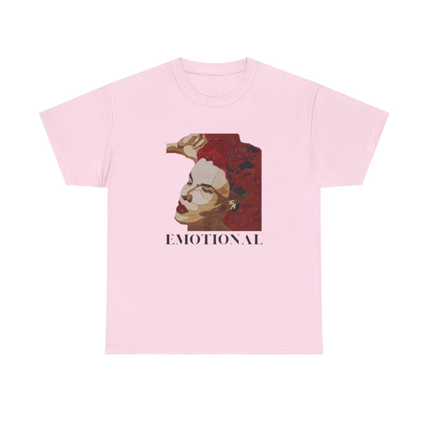 Emotional Art Unisex Heavy Cotton Tee, Graphic Tee, Expressive Shirt, Gift for Artists, Casual Wear, Statement Fashion
