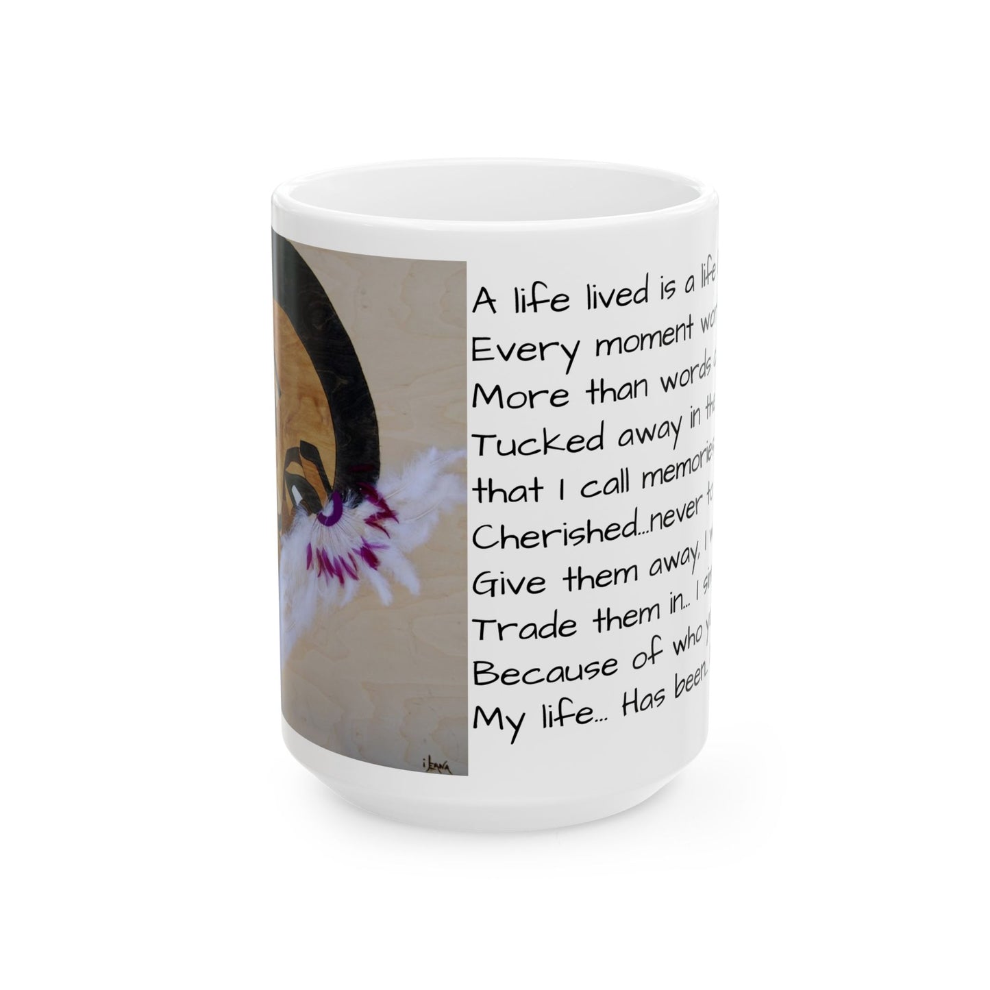Artistic Ceramic Mug - Unique Design for Coffee Lovers