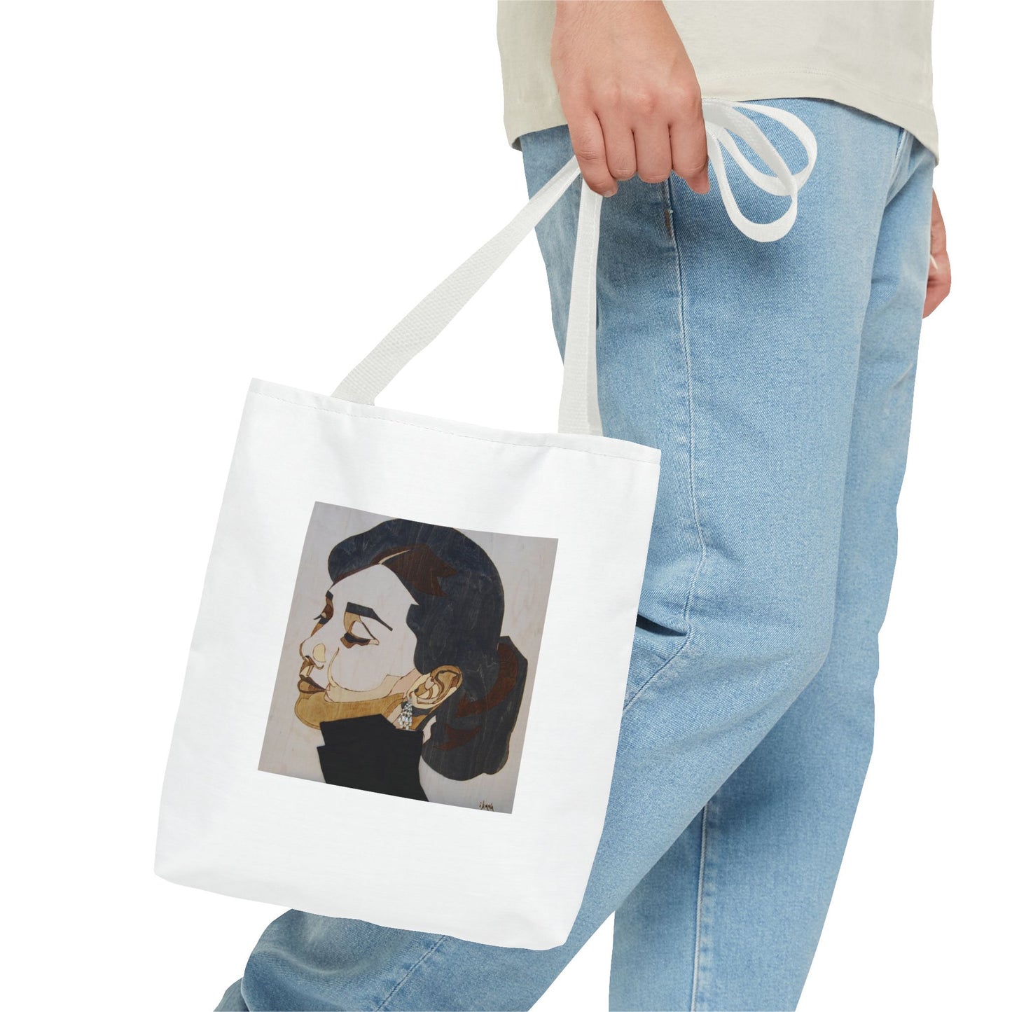 Elegant Art Tote Bag with Inspirational Quote Perfect for Everyday Use